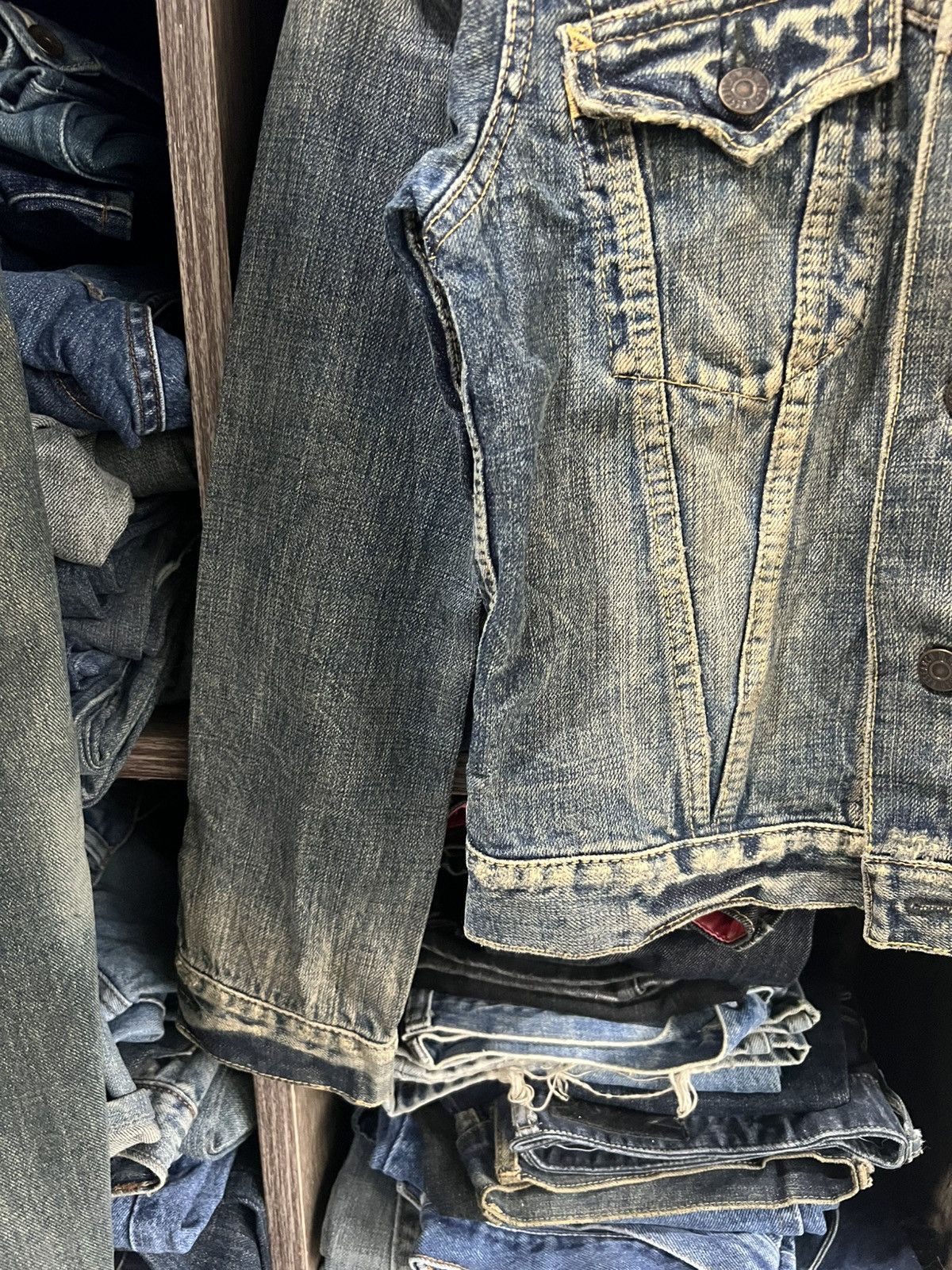 URBAN RESEARCH DOORS 🔥Urban Research Distressed Denim Jacket Size XS / US 0-2 / IT 36-38 - 6 Thumbnail