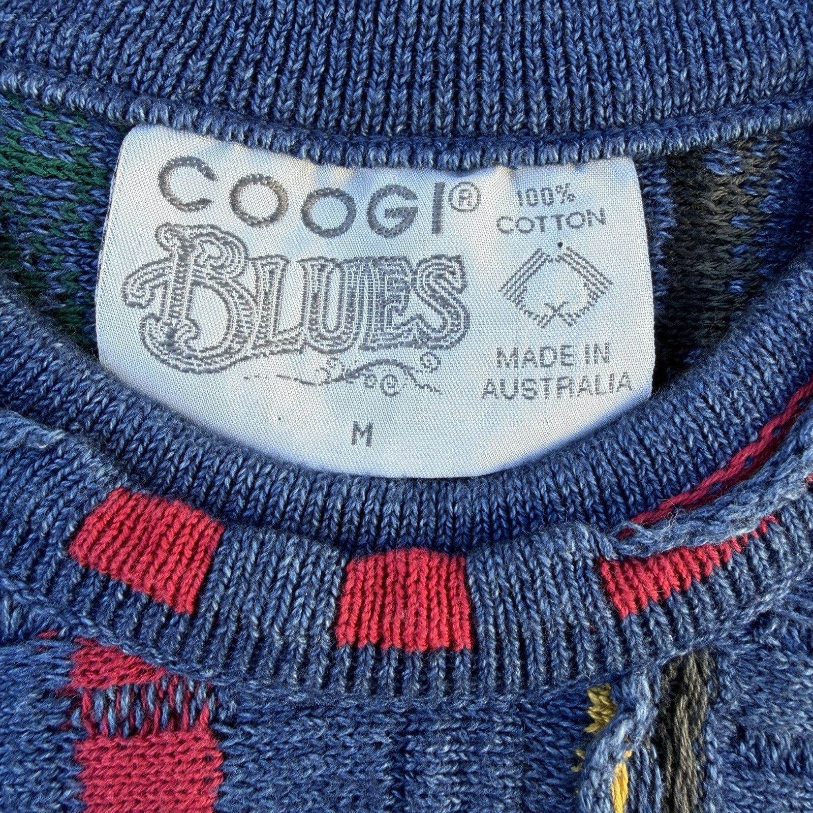 Coogi × Vintage Vintage Coogi Blues Knit Sweater Biggie Smalls Bill Cosby Size US M / EU 48-50 / 2 - 3 Thumbnail