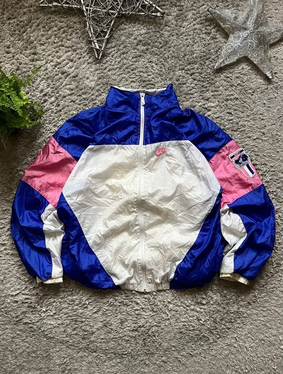 80s Nike Light Jacket Streetwear Vintage Logo Swoosh Rare