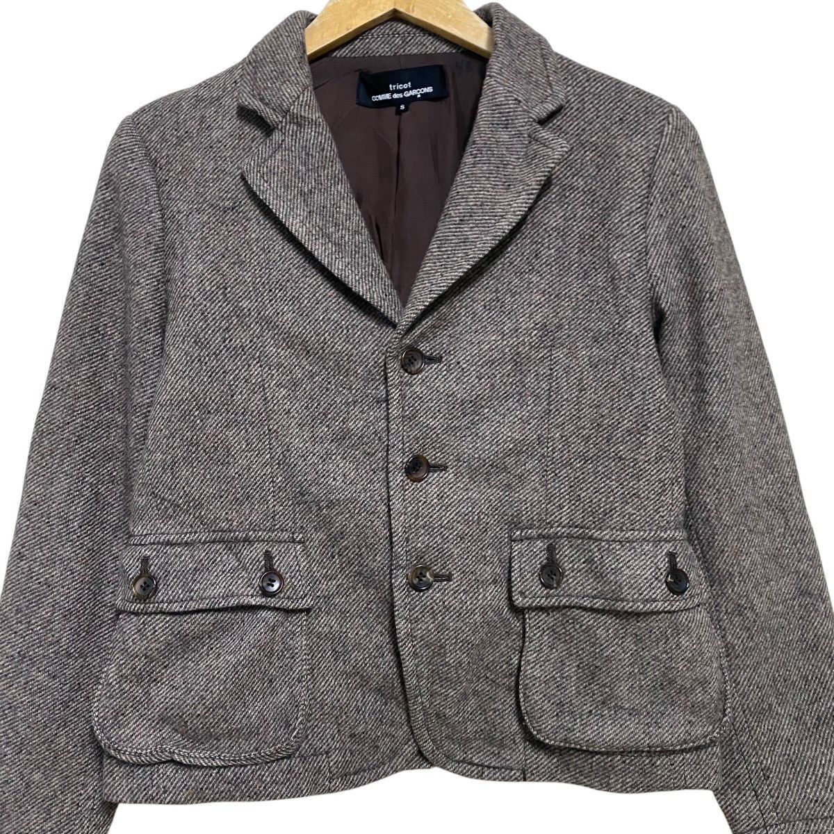Tricot Comme des Garcons AD2005 Tricot Comme Des Garçons Wool Jacket Size S / US 4 / IT 40 - 4 Thumbnail