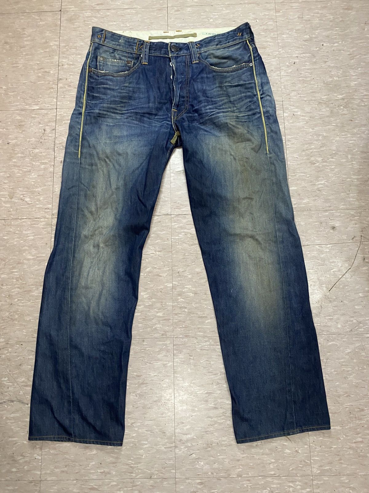 Hollywood Trading Company HTC hollywood trading company distressed jeans Size US 35 - 3 Thumbnail