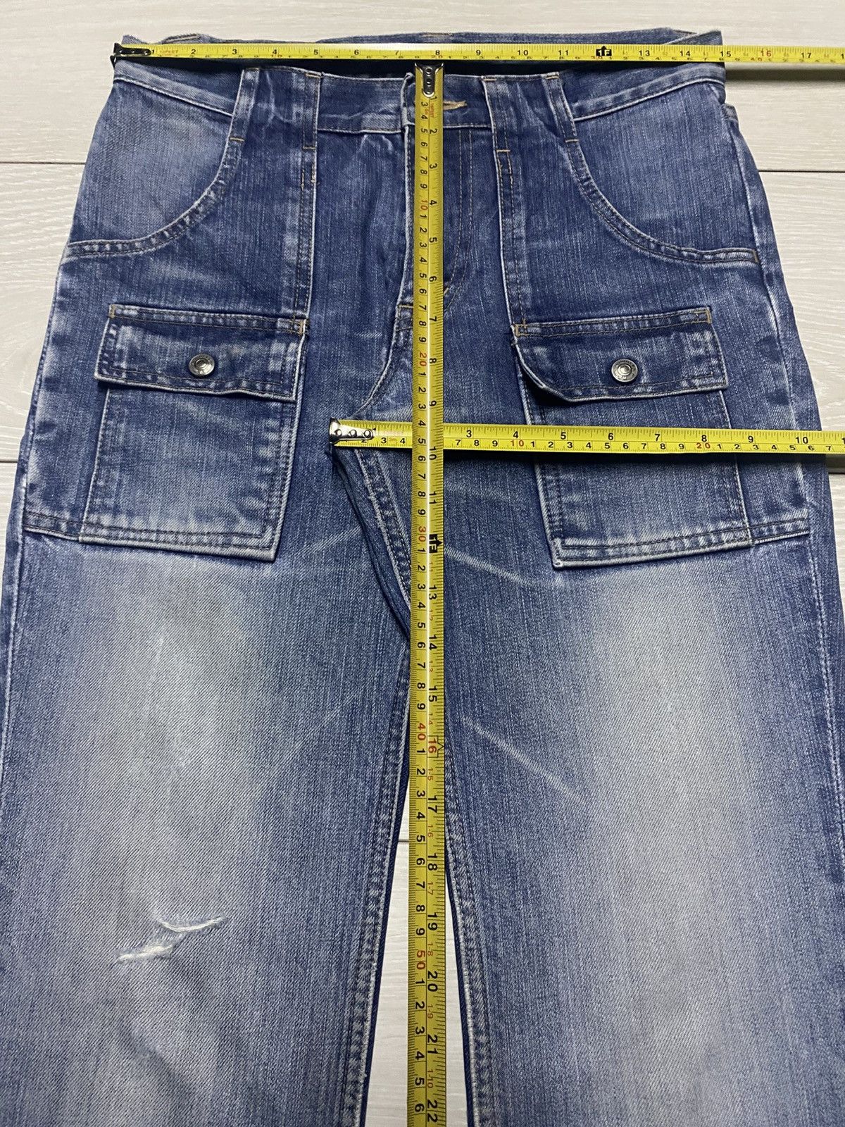 Issey Miyake Vintage Japanese N&M Issey miyake Style Distressed Jeans Size US 30 / EU 46 - 16 Thumbnail