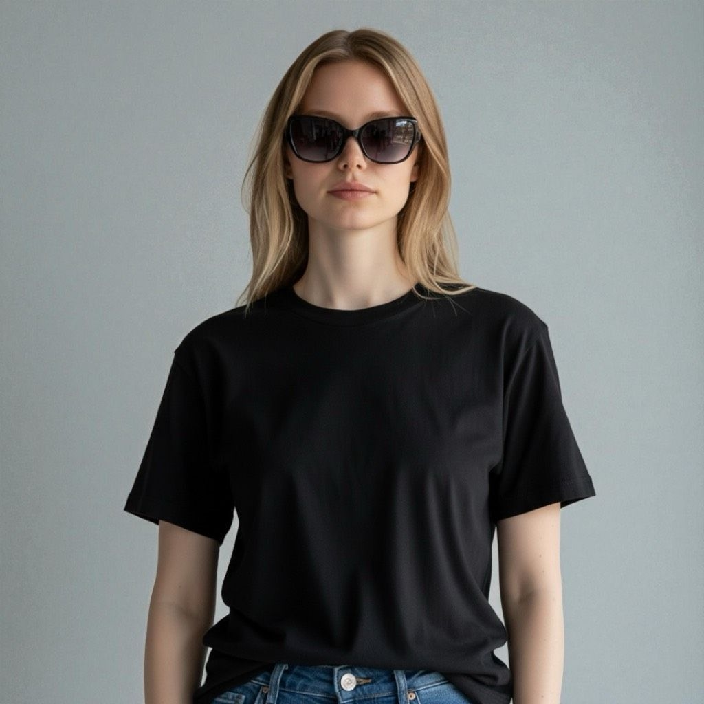 Tory Burch TORY BURCH Sunglasses TY 7094 Black Silver Cat Eye Squares S Size ONE SIZE - 1 Thumbnail