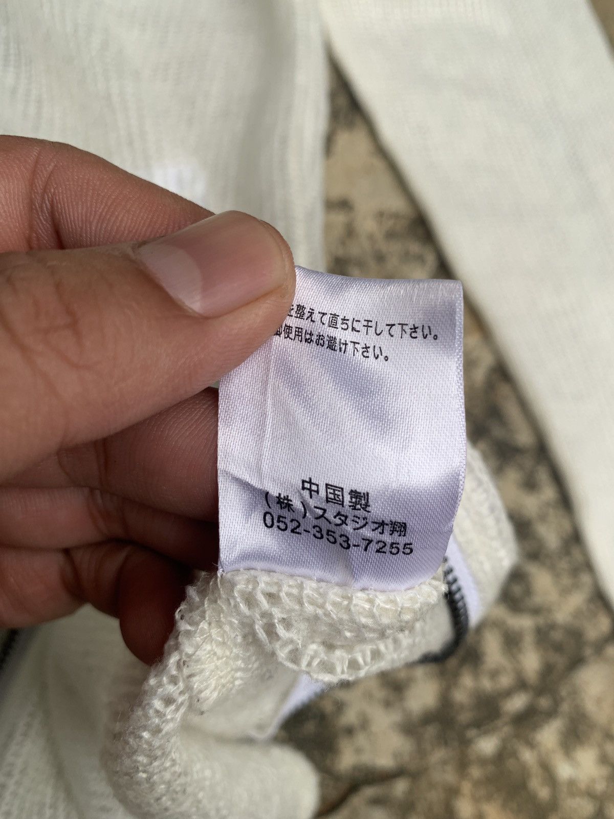 If Six Was Nine × Japanese Brand × Le Grande Bleu (L.G.B.) y2k Bernings Sho Wide Neck Unique Zip White Knitted Sweater Size L / US 10 / IT 46 - 8 Thumbnail