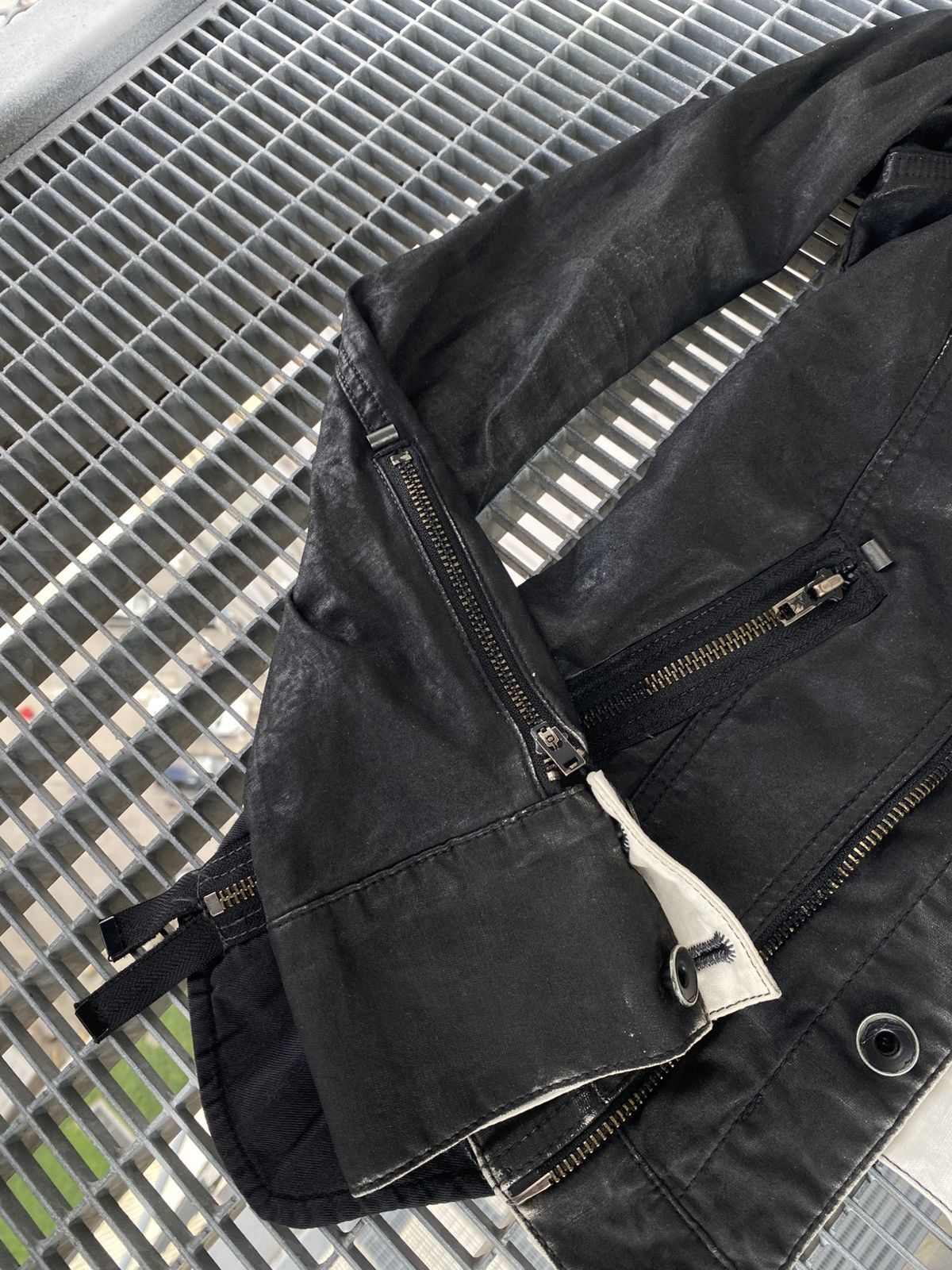 Le Grande Bleu (L.G.B.) Le Grande Bleu LGB Multizip Raw Wax Big Back Zip Jacket Size US S / EU 44-46 / 1 - 11 Thumbnail