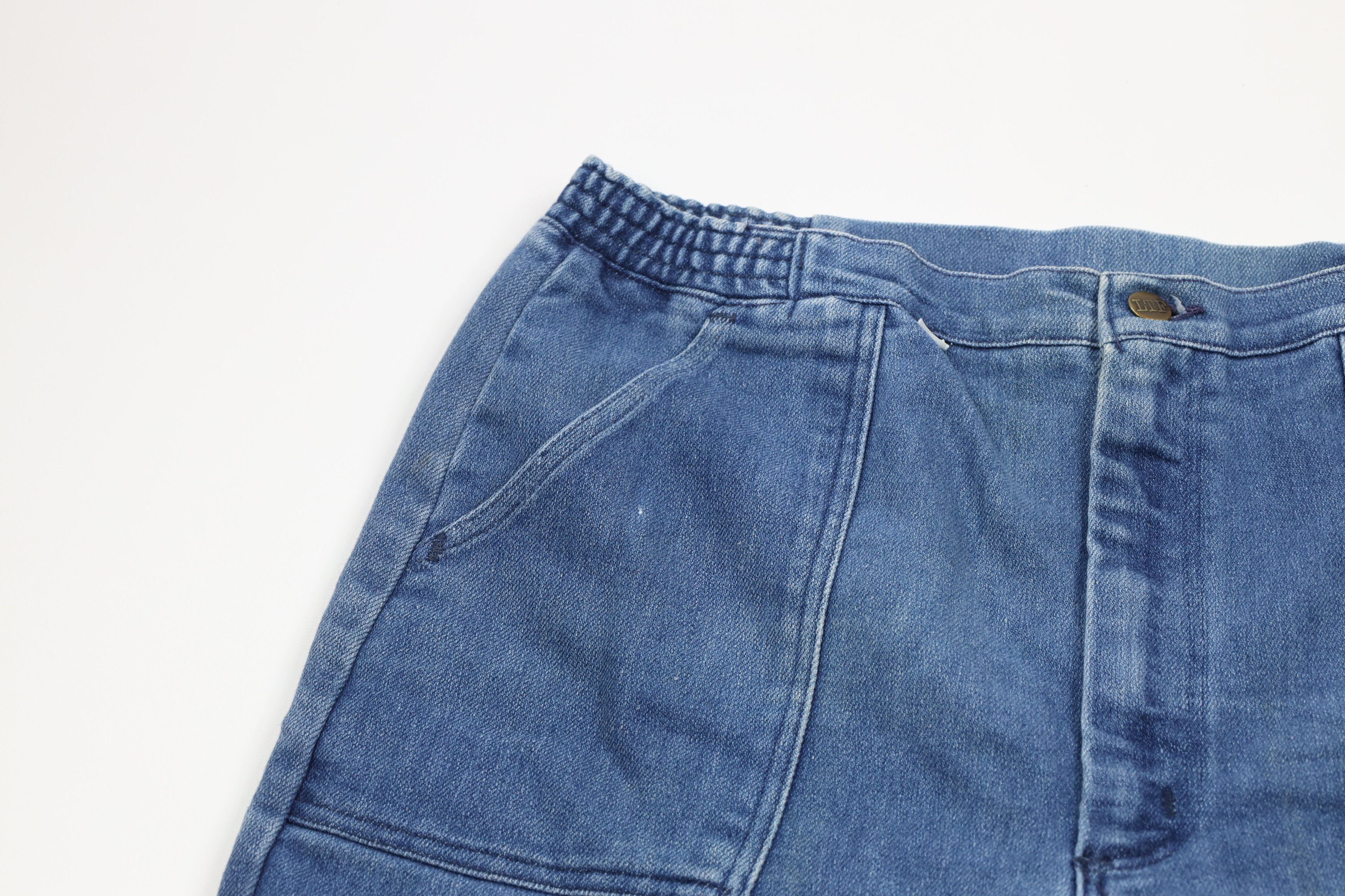 Vintage × Wrangler Vintage 70s Wrangler Wide Leg Bell Bottoms Jeans Blue USA Size US 34 / EU 50 - 5 Thumbnail