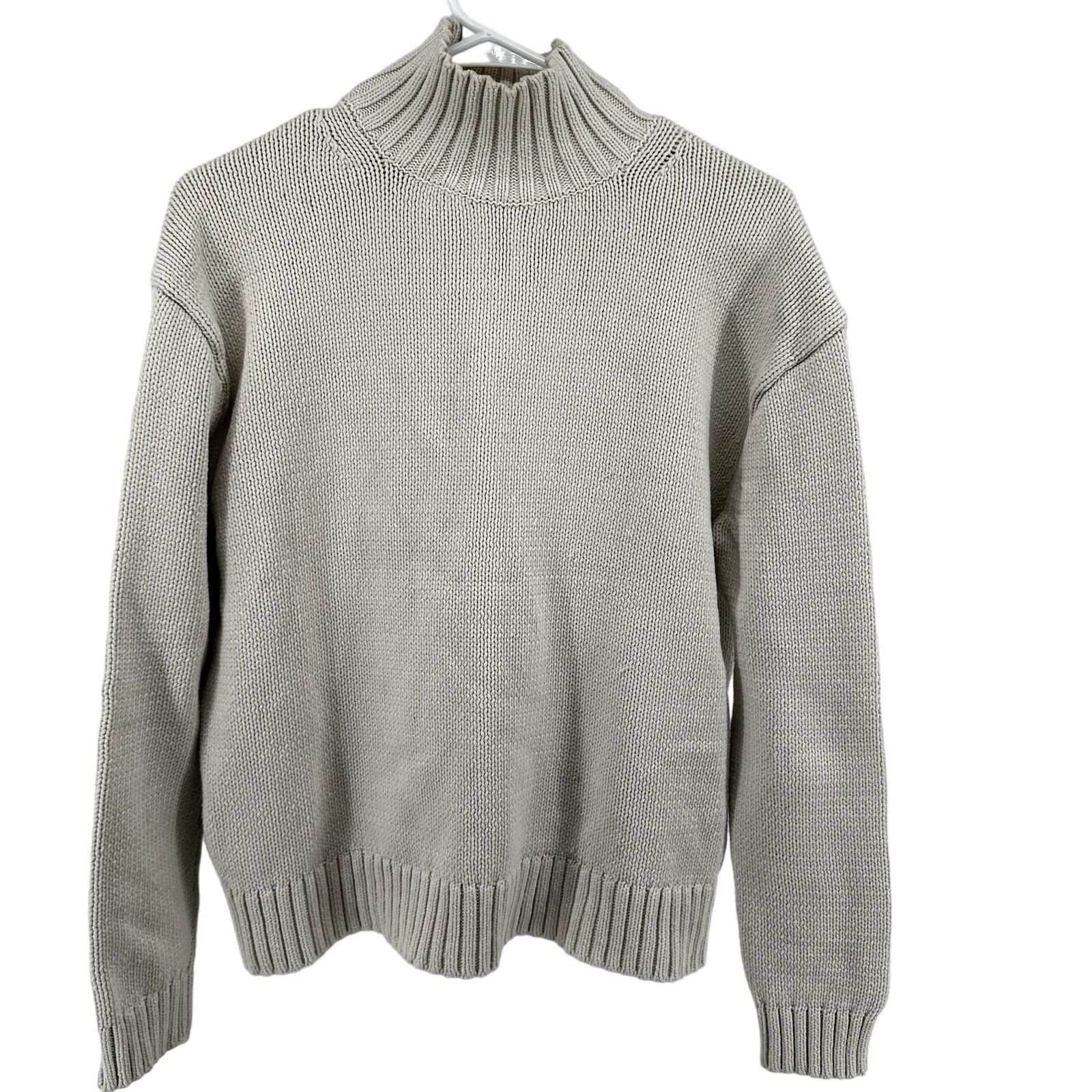 J.Crew J. Crew Turtleneck Pullover Sweater Knit Ribbed Trim White S Size S / US 4 / IT 40 - 1 Thumbnail