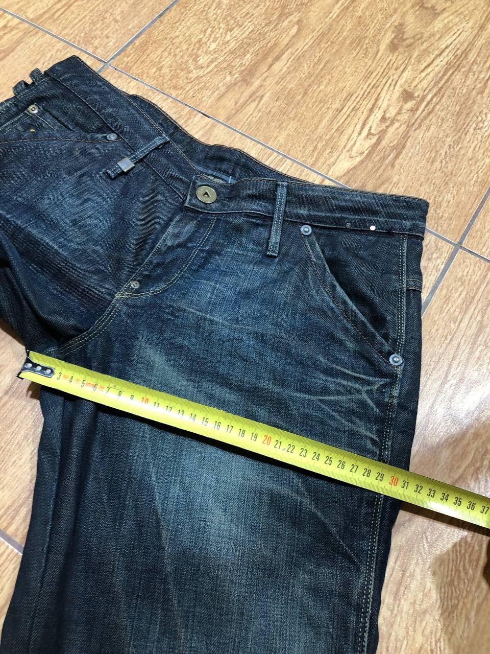 G-Star G Star Raw Denim Loose Jeans Straight Leg Pants Dark Wash Size US 31 - 16 Thumbnail