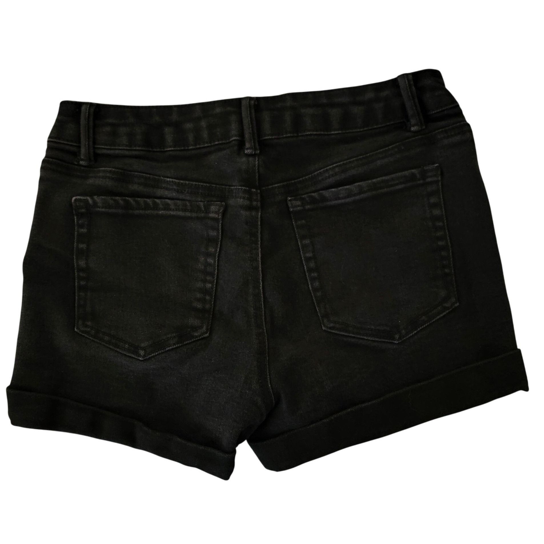 Other Wax Jean Collection Black Distressed Denim Shorts Size L Size 34" / US 12 / IT 48 - 2 Thumbnail