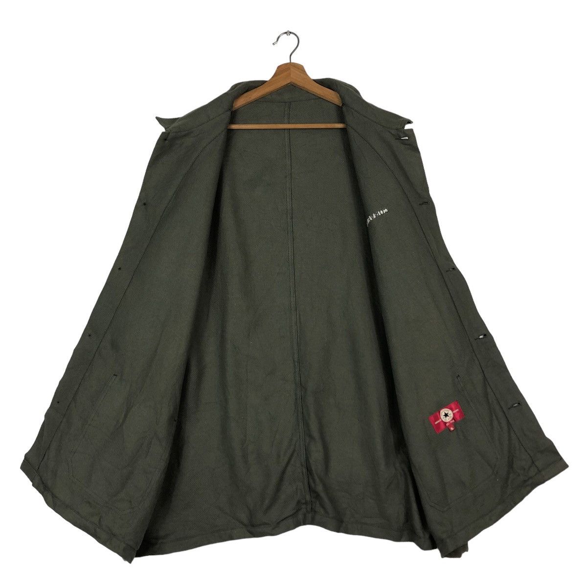 Japanese Brand 🔥Vintage Converse All Star Chore Jacket Military Design Size US L / EU 52-54 / 3 - 13 Thumbnail