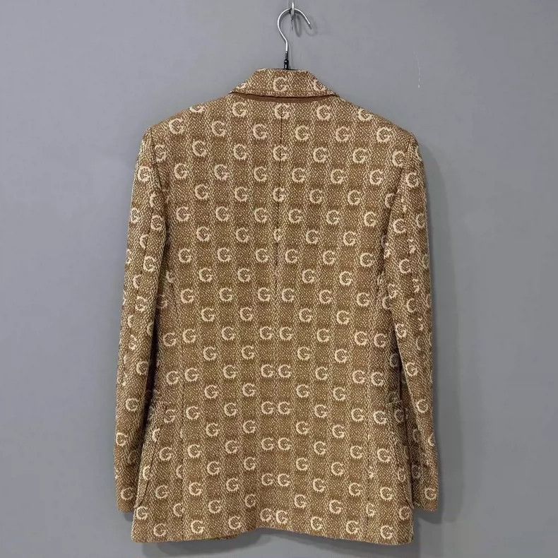 Gucci Gucci Double g full-print tweed coat 2506-Nextarrow Size L / US 10 / IT 46 - 3 Thumbnail