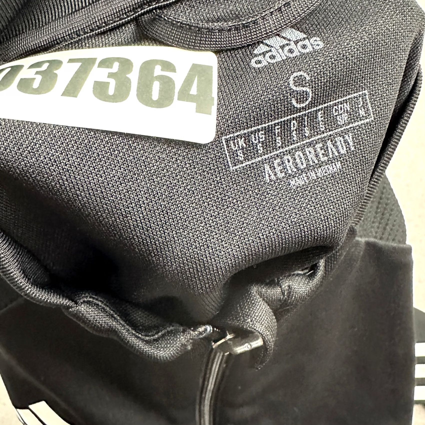 Adidas Adidas Track Jacket Men S Black Solid Full Zip 3 Stripes Aeroready Pockets Size US S / EU 44-46 / 1 - 8 Thumbnail