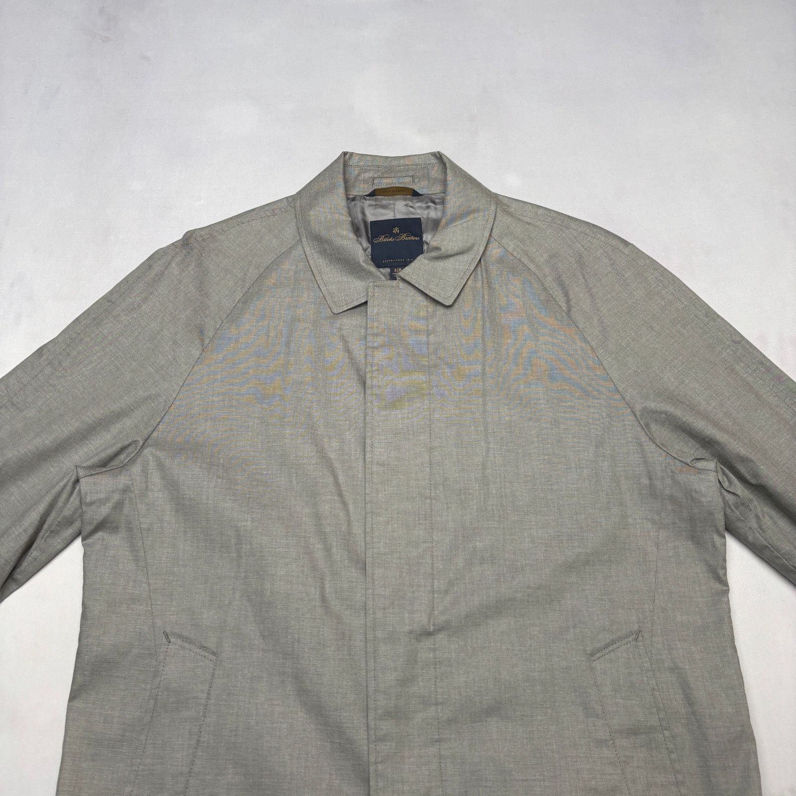 Brooks Brothers Brooks Brothers Balmacaan Trench Coat Overcoat Jacket 42R Size US L / EU 52-54 / 3 - 2 Thumbnail