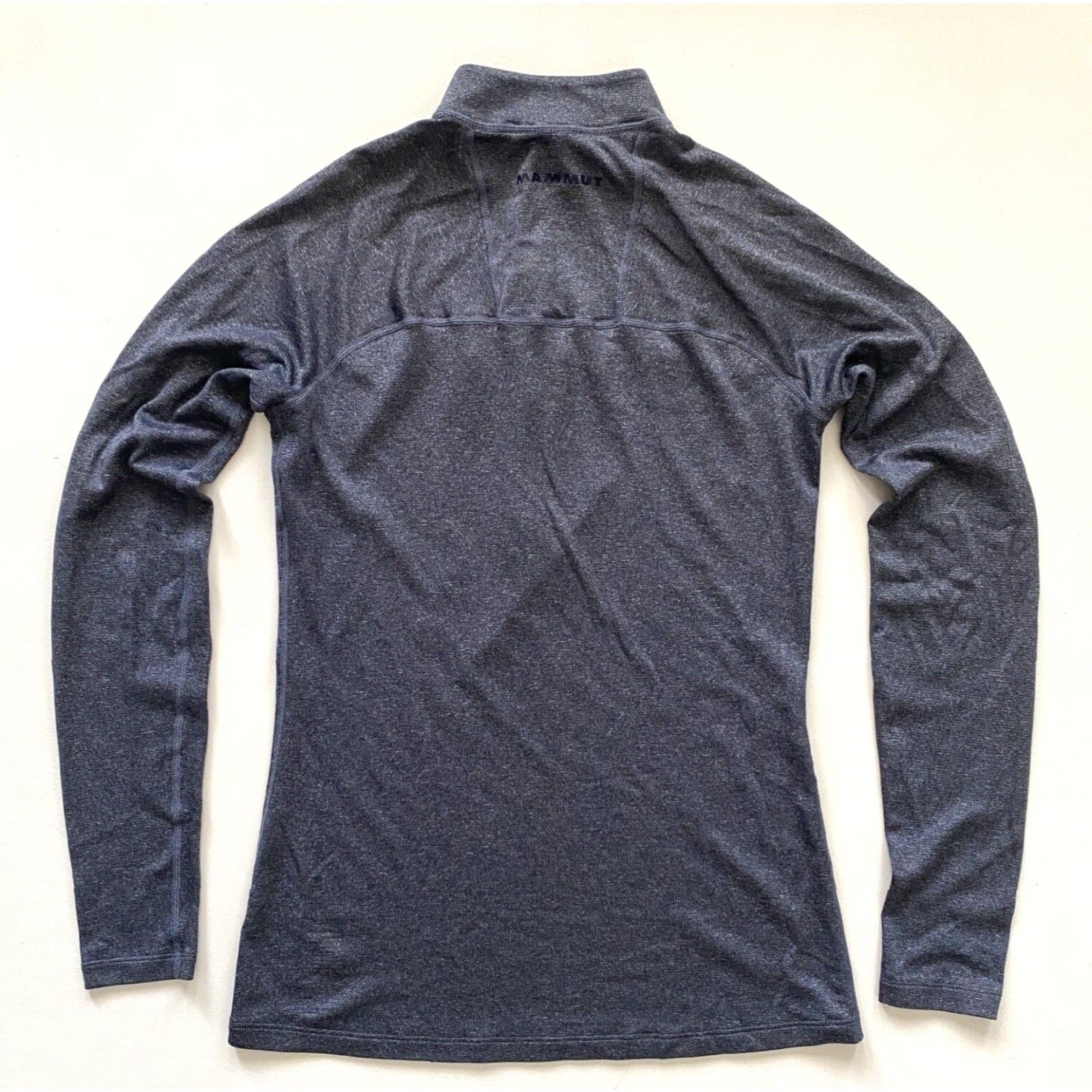 Mammut Mammut Men’s Half-Zip Long Sleeve T-Shirt Mid-layer Activewear Sz S Blue Polyester Blend Wool Logo Mock Neck Zip Pullover Size US S / EU 44-46 / 1 - 4 Thumbnail
