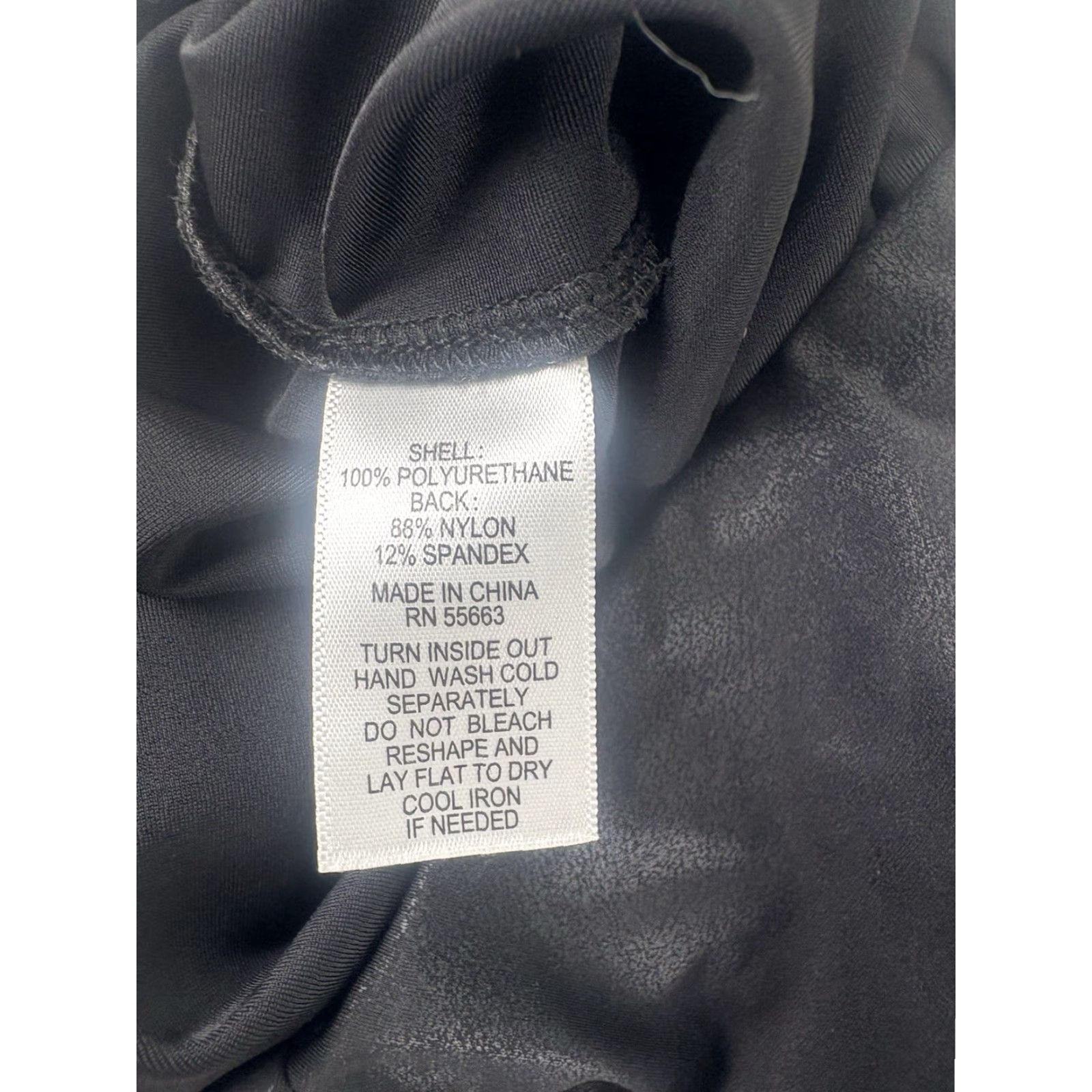 Rachel Zoe Rachel Zoe Women's Shiny Faux Leather Leggings Size M Black Casual Activewear Travel Workwear Size 32" / US 10 / IT 46 - 8 Thumbnail