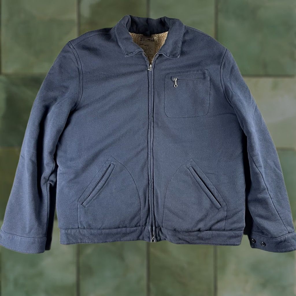 Lucky Brand Lucky Brand Coat Shirt - Mens XL Blue Sherpa Lined Military Army Casual Workwear Jacket Size US XL / EU 56 / 4 - 1 Thumbnail