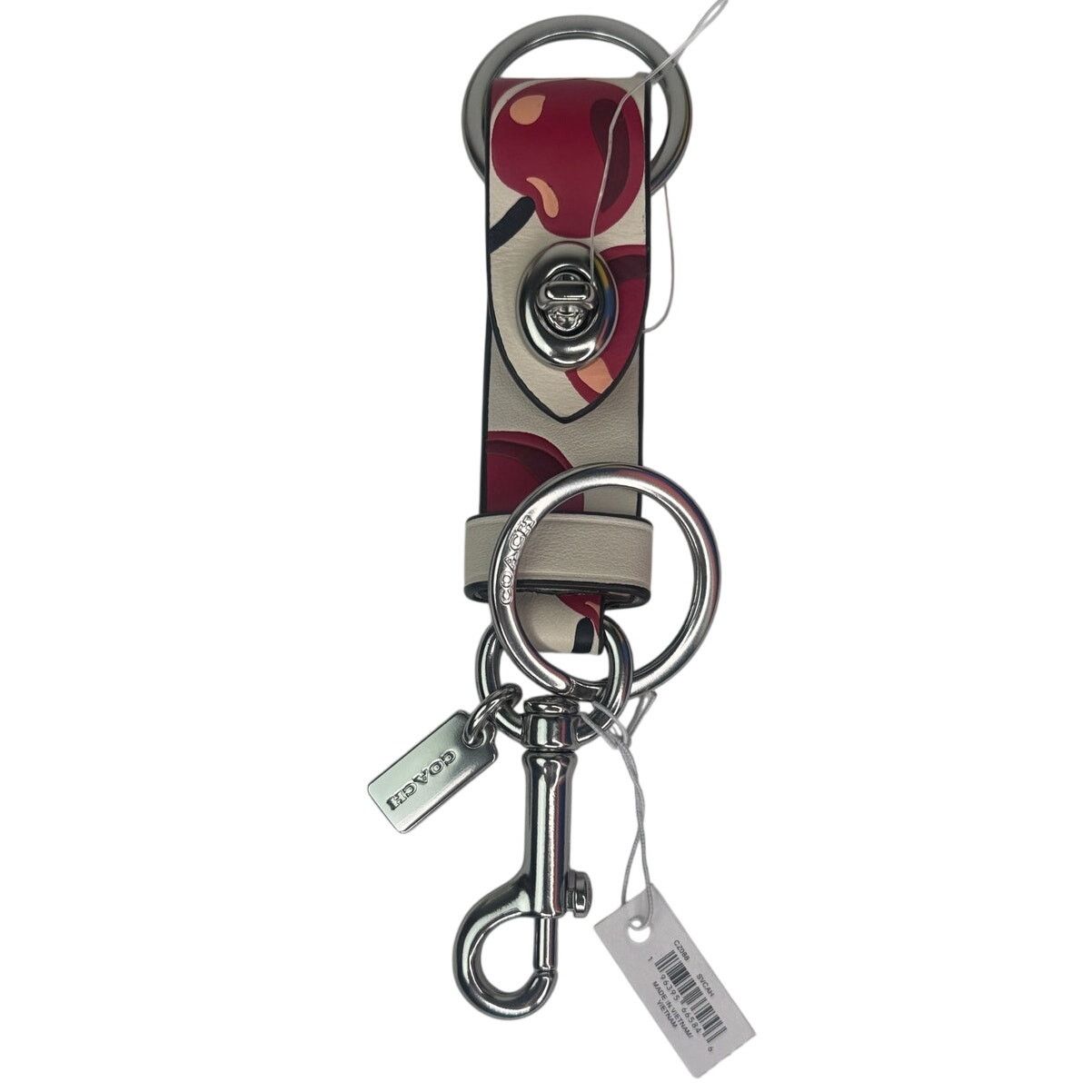 Coach Coach Trigger Snap Bag Charm With Cherry Print Keychain Size ONE SIZE - 5 Thumbnail