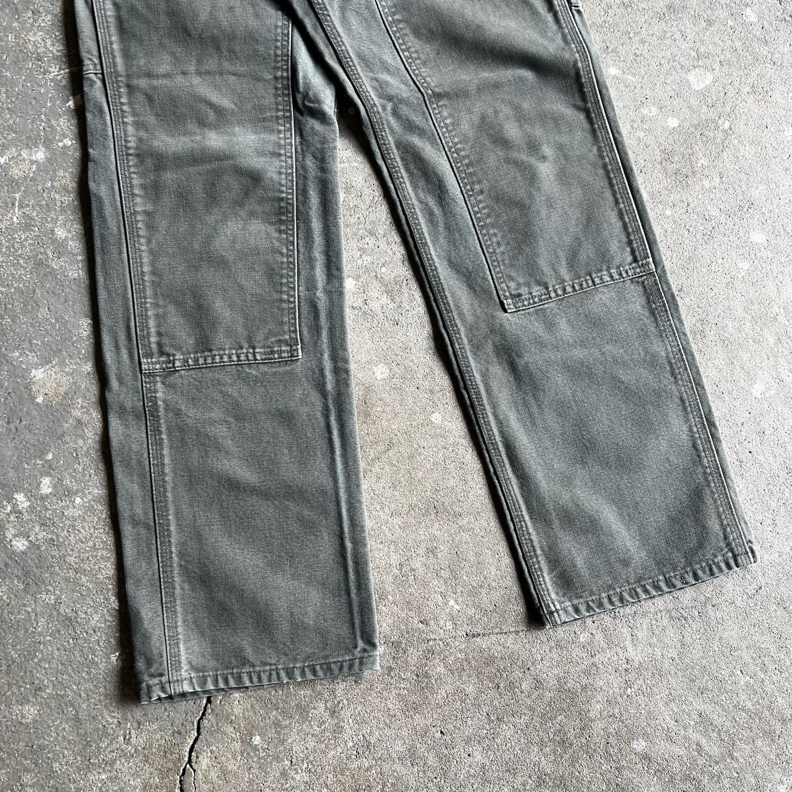 Carhartt × Vintage Carhartt green double knee work wear carpenter pants Size US 27 - 4 Thumbnail