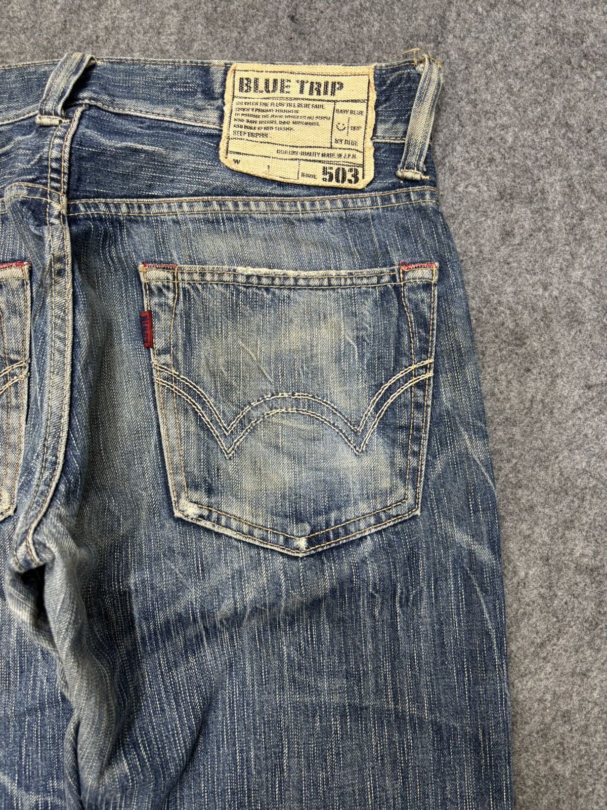 Edwin 💥Insane Fades💥Rare Edwin 503 All Out Fades Denim F655 Size US 33 - 9 Thumbnail