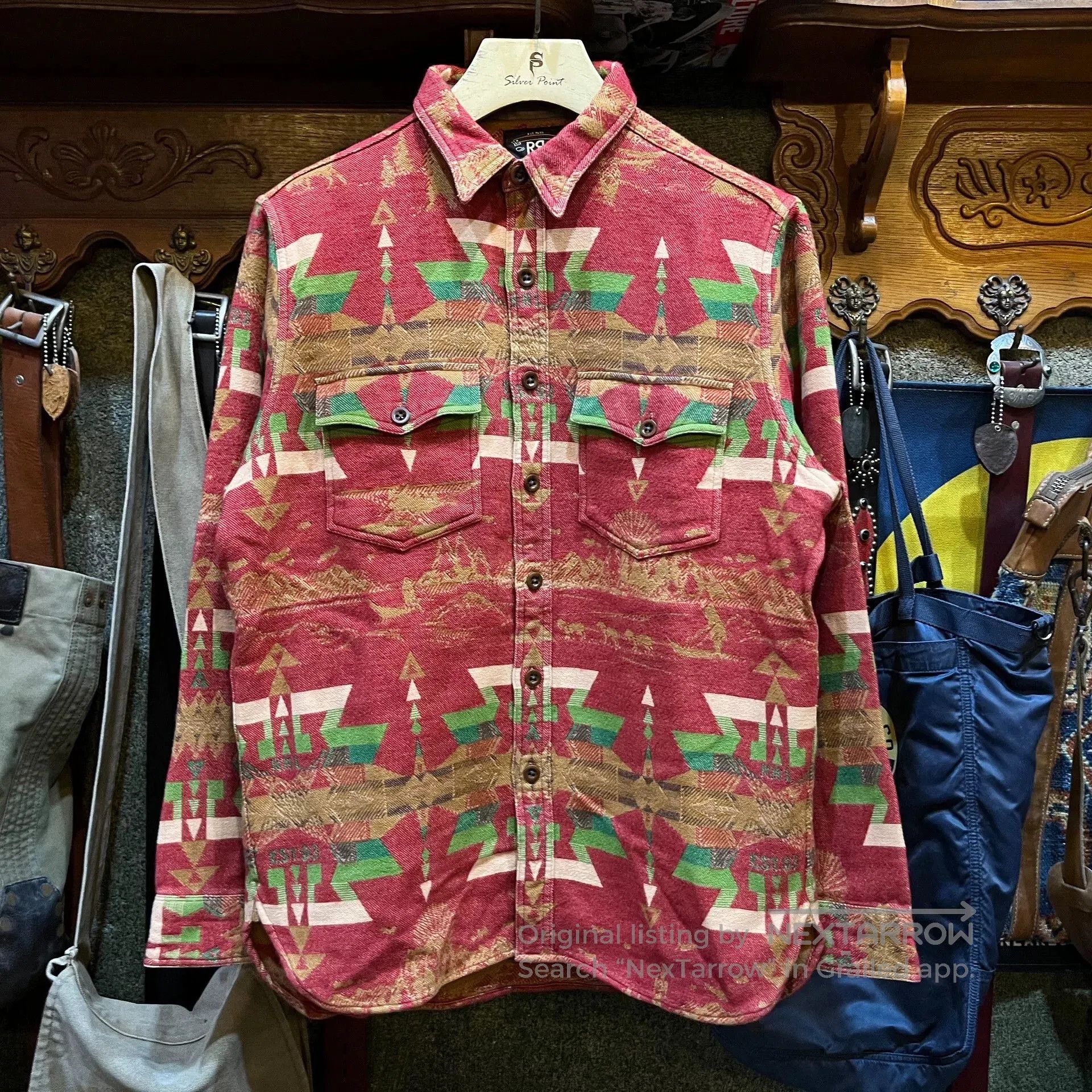 RRL Ralph Lauren RRL Southwestern Red Shirt by Ralph Lauren. Size US M / EU 48-50 / 2 - 1 Thumbnail