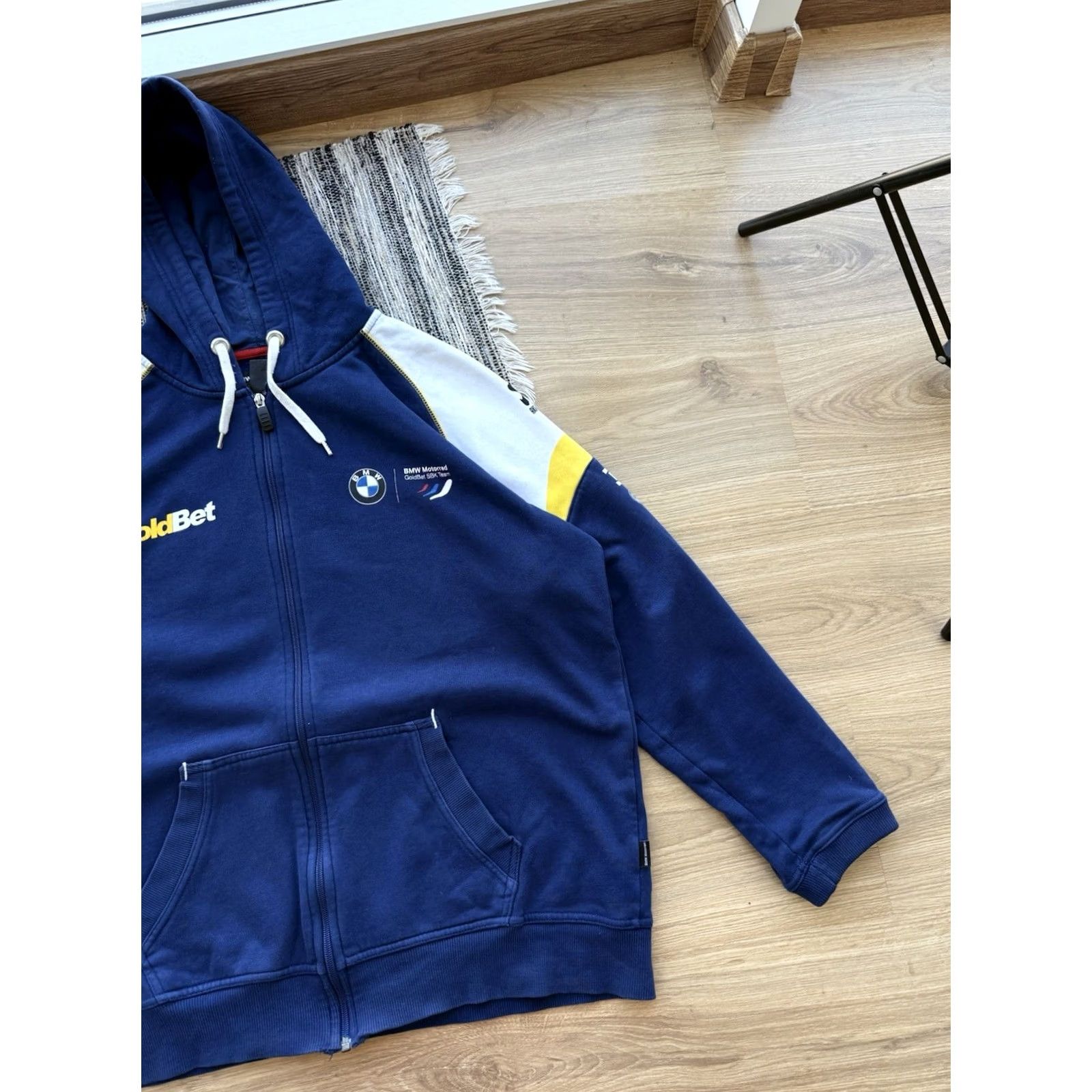 BMW BMW Motorrad SBK Racing Hoodie XL Blue Nike Athletic Authentic Zip Embroidered Logo Pockets Hooded Vintage Racing Bmw Hoodie Mens Size US XL / EU 56 / 4 - 4 Thumbnail