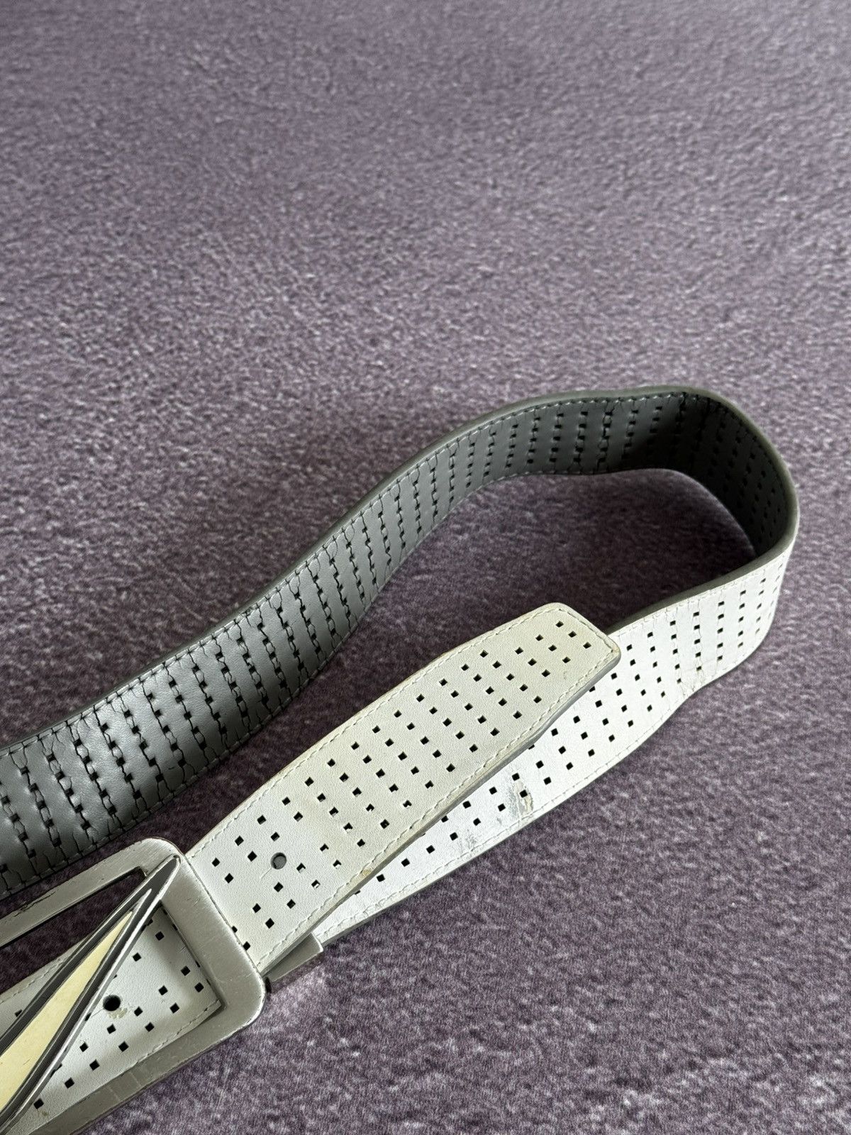 Nike Nike Vintage Drip Y2K Metal Swoosh Buckle Leather Belt Size ONE SIZE - 4 Thumbnail