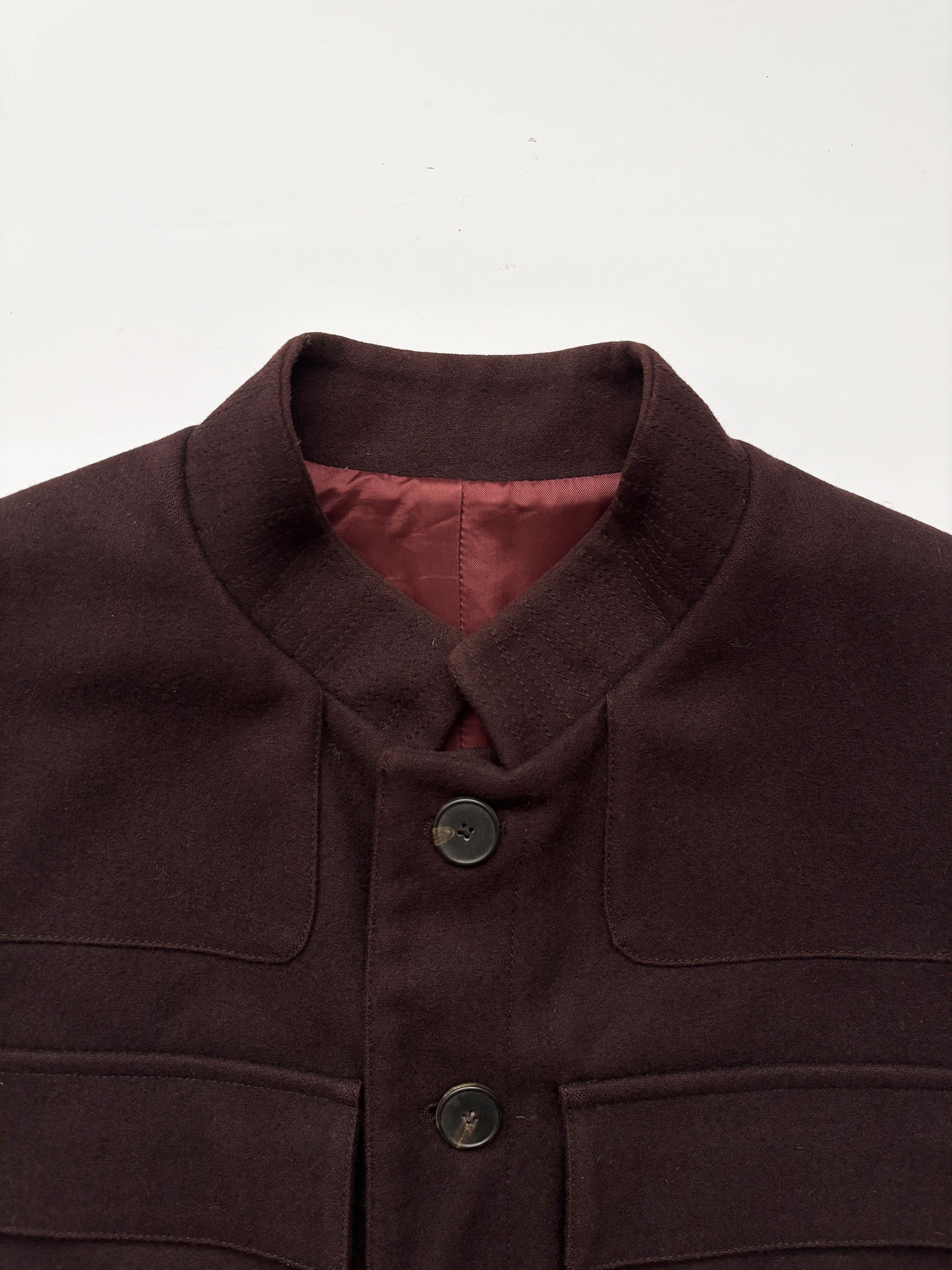 Yves Saint Laurent ⚡️QUICK SALE⚡️YSL Rive Gauche Hedi Slimane Burgundy Coat Size US S / EU 44-46 / 1 - 5 Thumbnail