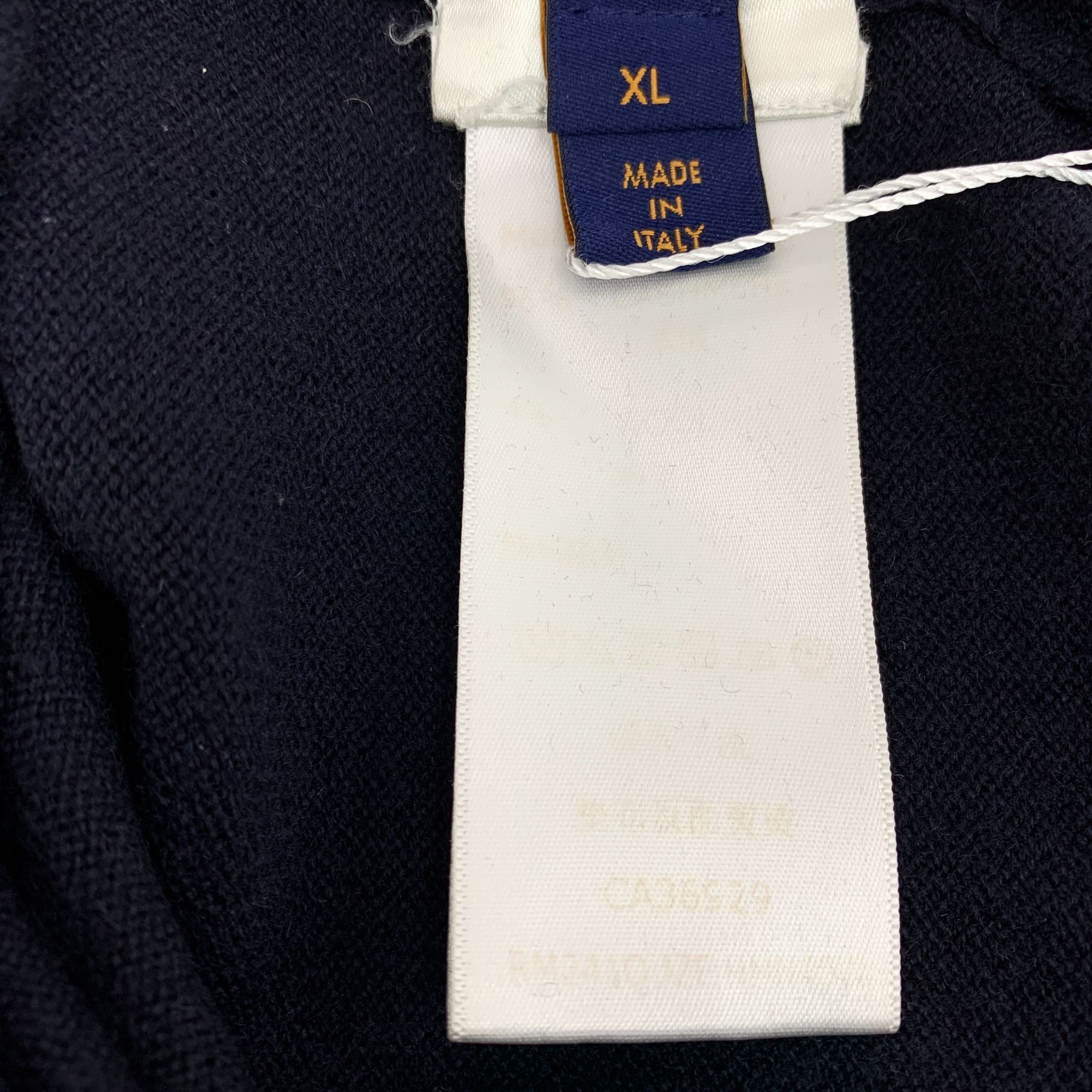 Louis Vuitton Louis Vuitton Dark Blue Knitted Sweater With Embroidered Log Size US XL / EU 56 / 4 - 2 Thumbnail