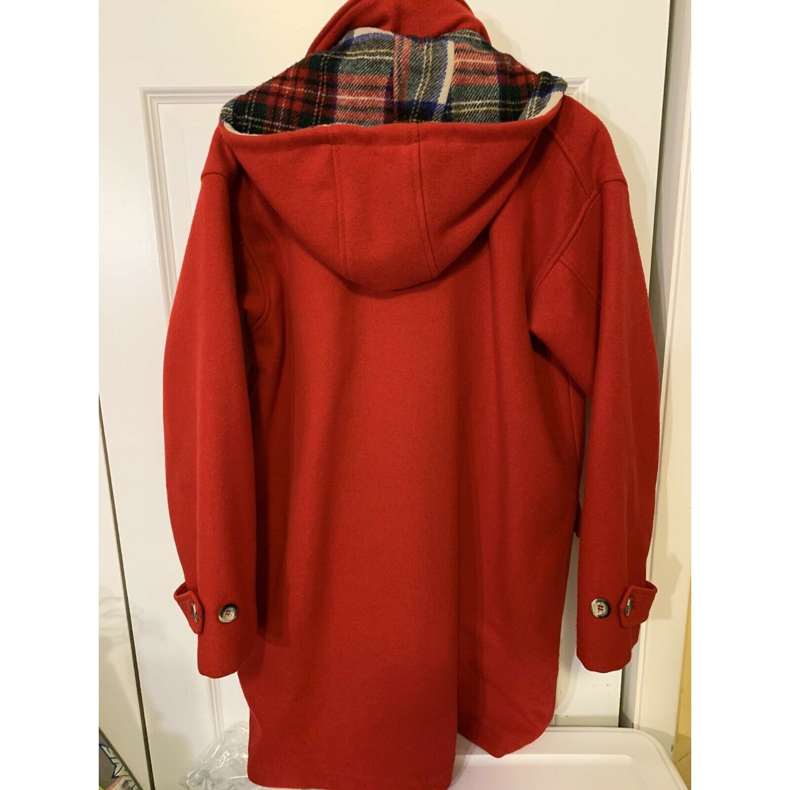 Lands' End Lands End Hooded Wool Parka Toggle Coat Jacket Navy Red Wome Size M / US 6-8 / IT 42-44 - 9 Thumbnail