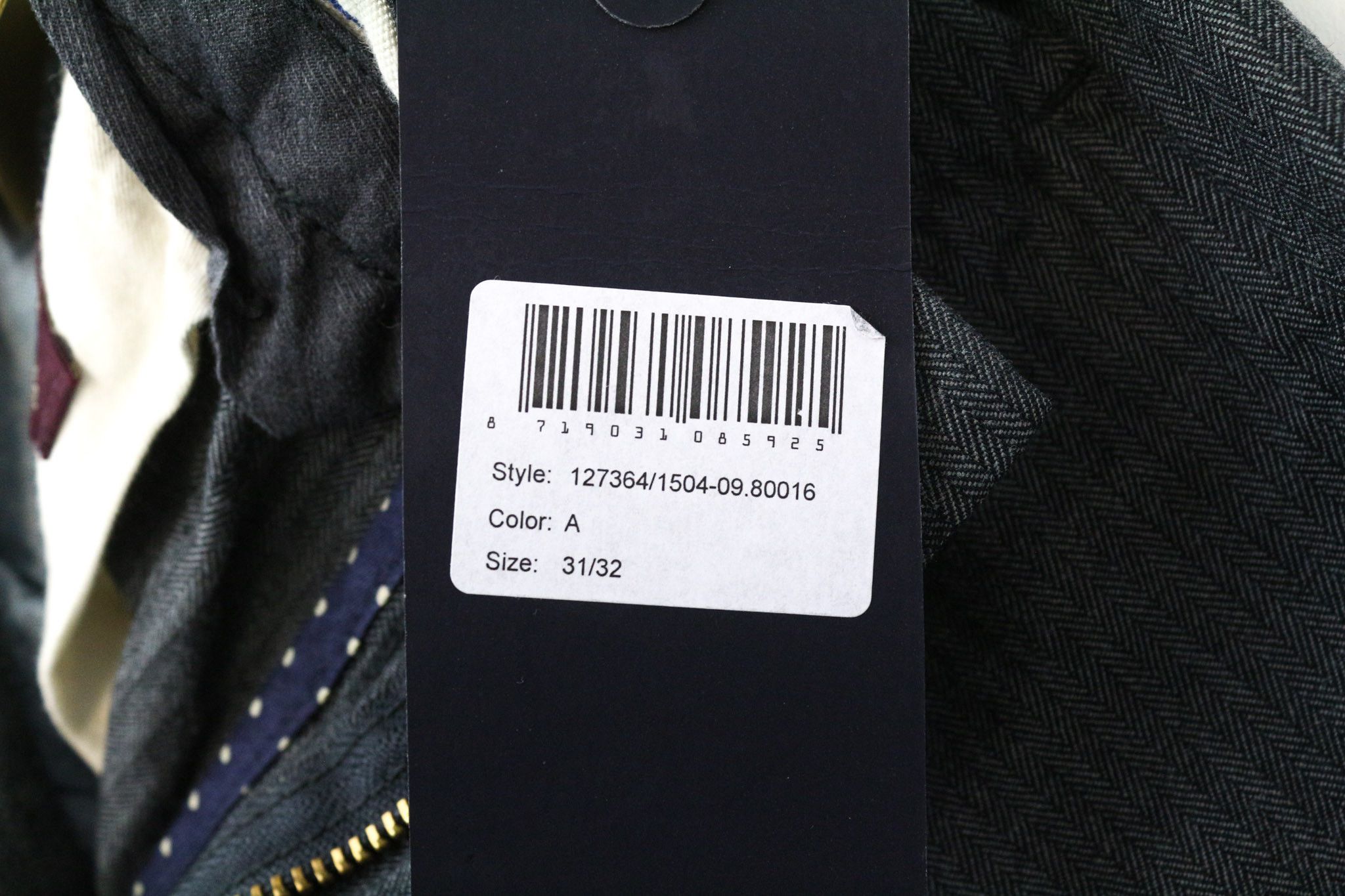 Scotch & Soda BLAKE W31/L32 Grey Stretch Patterned Trousers 74507 Size US 31 - 5 Thumbnail