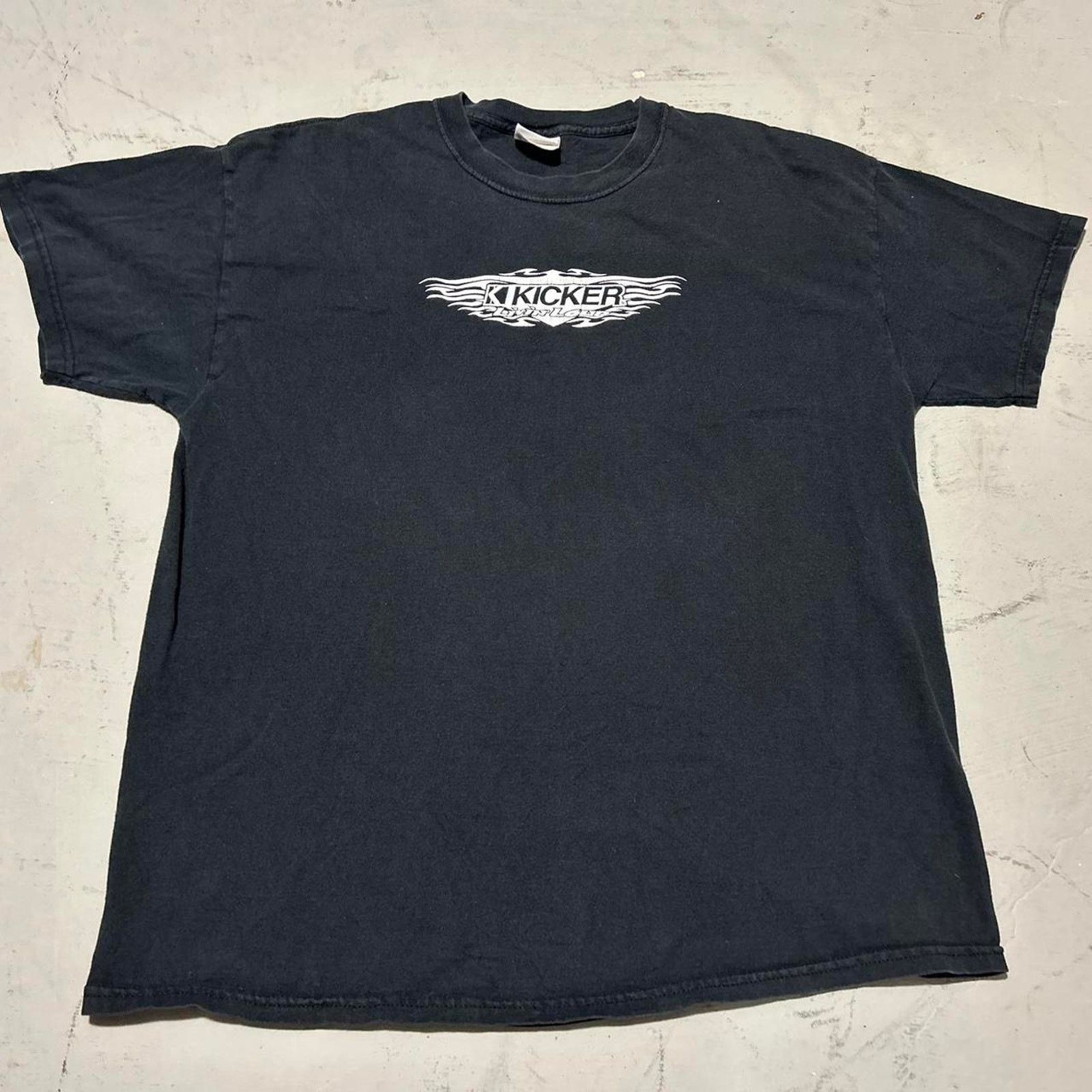 Hanes **Kicker Audio “Livin' Loud” Flame Logo T-Shirt Size US XL / EU 56 / 4 - 1 Thumbnail