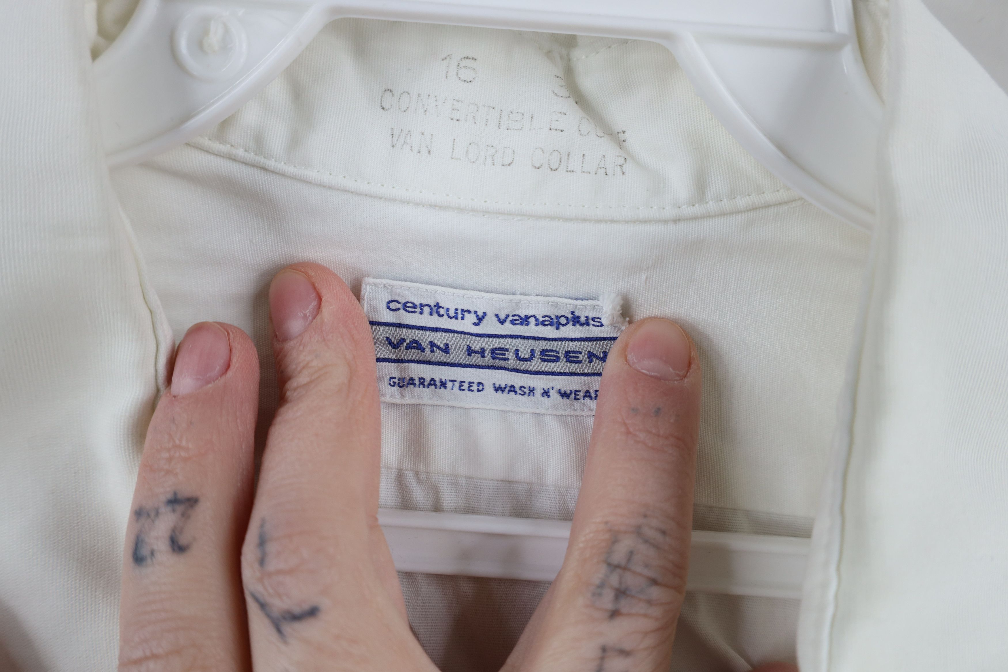 Vintage Vintage 60s 70s Streetwear Collared Button Shirt White USA Size US M / EU 48-50 / 2 - 9 Thumbnail