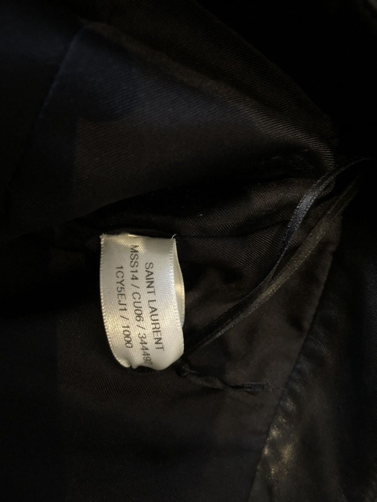 Hedi Slimane × Saint Laurent Paris 1 of 1 SS14 Sample Leather Pleated Trouser Size US 29 - 9 Thumbnail