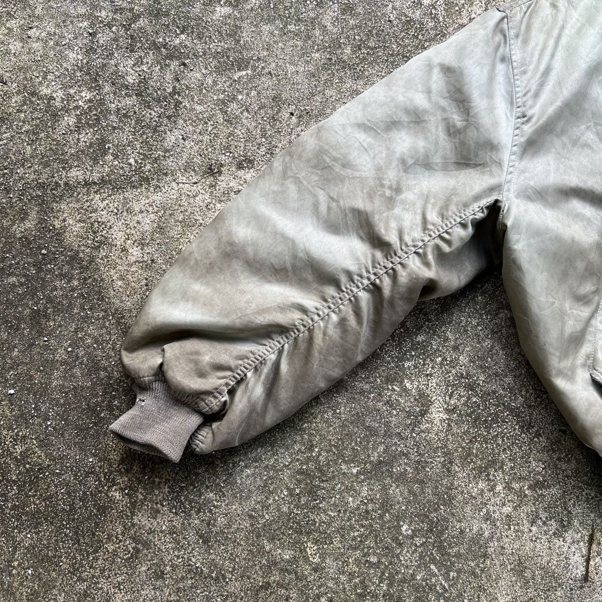 Vintage “VINTAGE” TRASHED MAN INTERMEDIATE MA-1 BOMBER JACKET Size US L / EU 52-54 / 3 - 3 Thumbnail