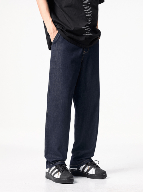 Japanese Brand × Jean Men's versatile elastic trendy clanfit high street jeans Size US 32 / EU 48 - 2 Thumbnail