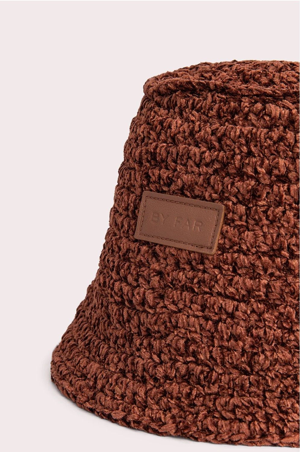 By Far Robbie Chestnut Chenille Hat Size ONE SIZE - 3 Thumbnail