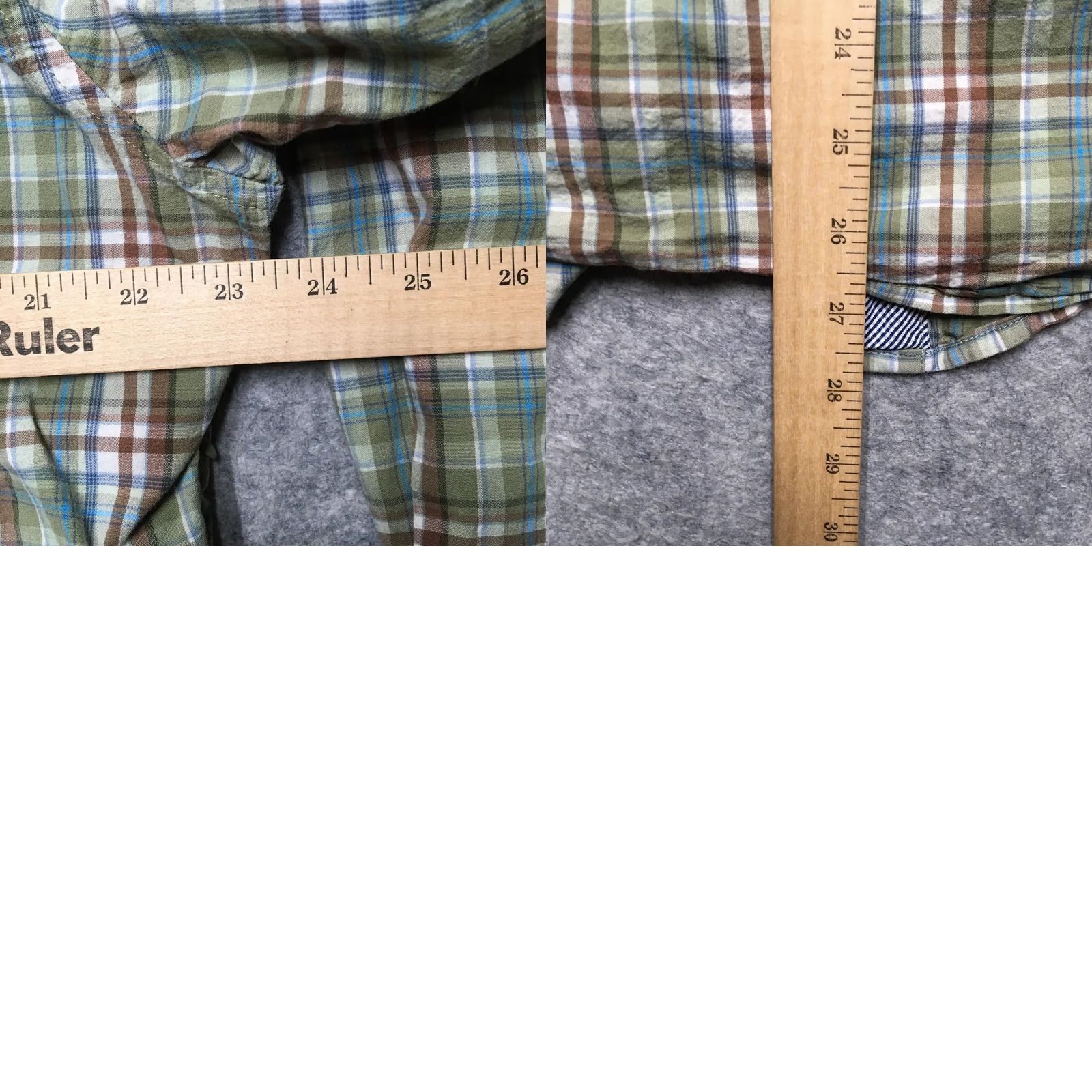 Vintage SCOTTeVEST Shirt Mens XL Green Plaid Hidden Pocket Travel Long Sleeve Casual Size US XL / EU 56 / 4 - 9 Thumbnail