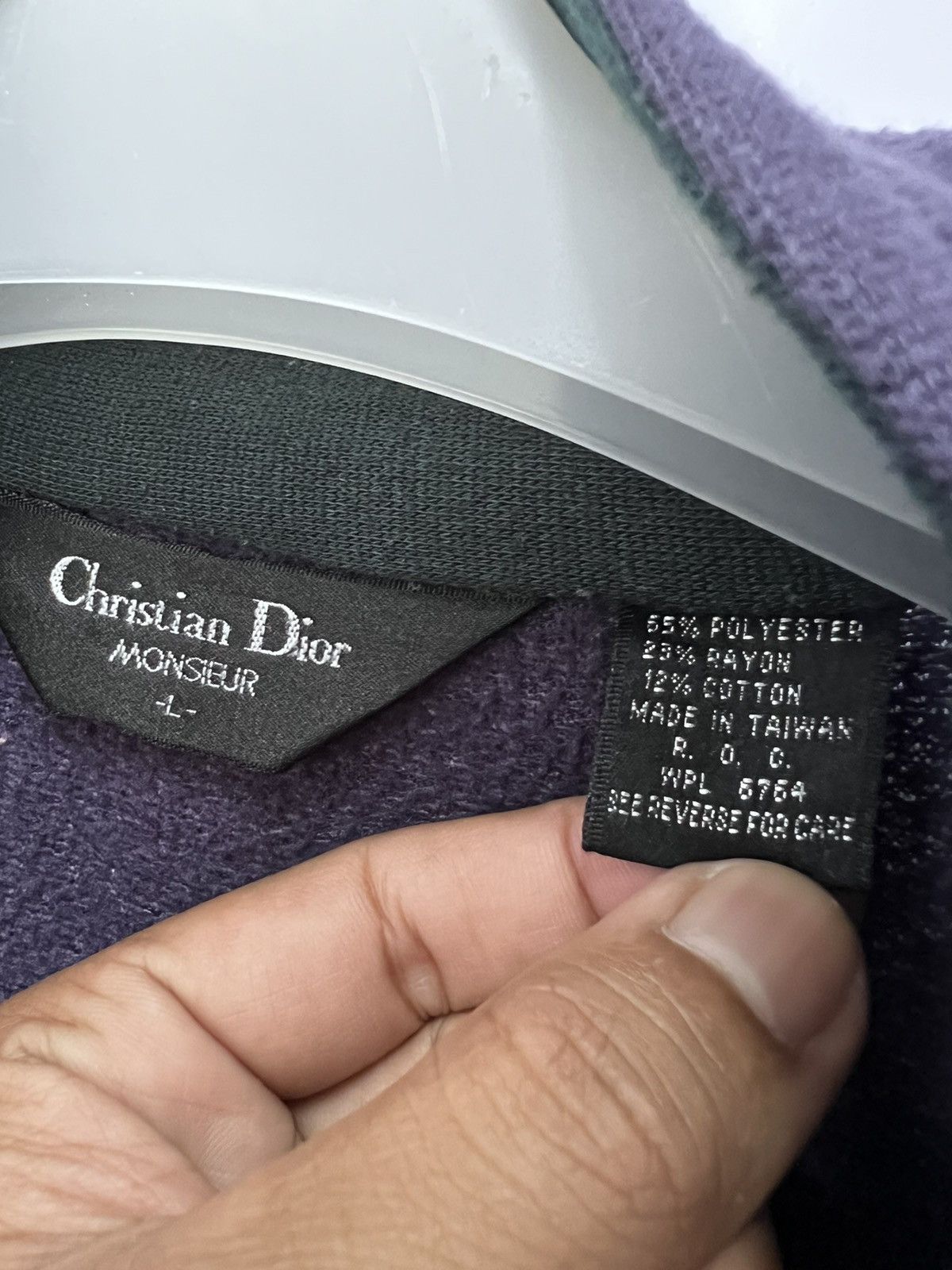 Christian Dior Monsieur 🔥Vtg 90's Christian Dior Monsieur Full zip Sweat jacket - L Size US L / EU 52-54 / 3 - 8 Thumbnail