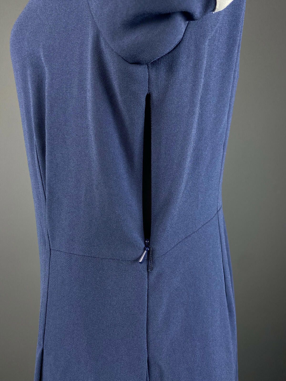 Designer Weekend Max Mara Blue Short Sleeve A-Line Midi Dress Size 14 Size XL / US 12-14 / IT 48-50 - 10 Thumbnail