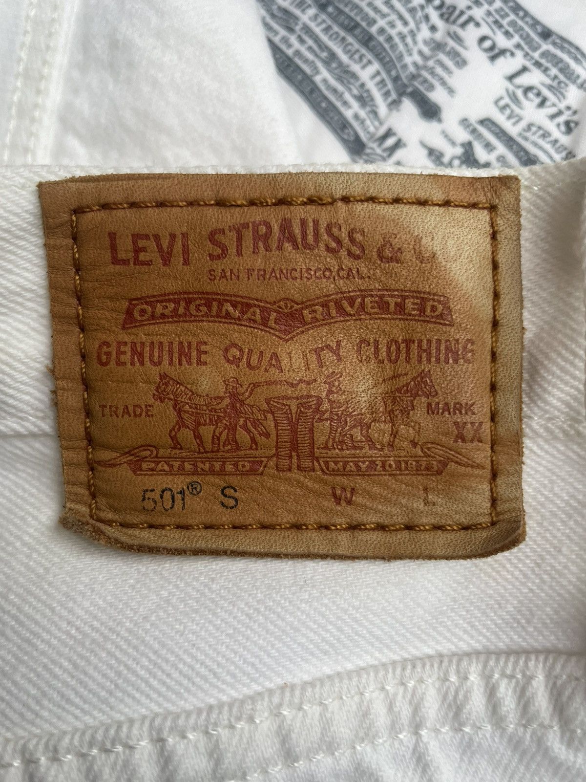 Levi's Levis 501 Big E Skinny Distresed Denim Size US 28 / EU 44 - 14 Thumbnail