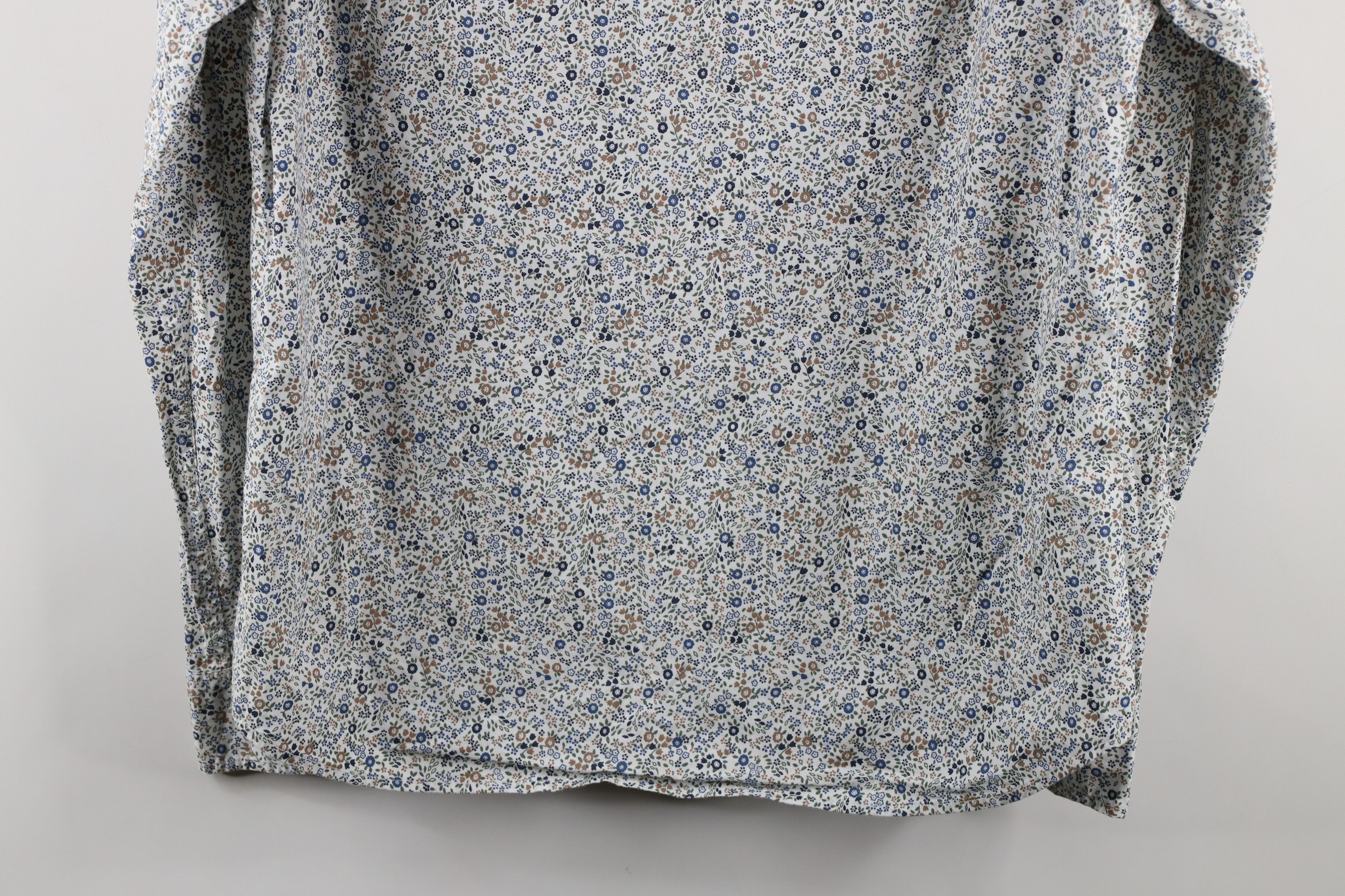 J.Crew × Vintage J Crew Flex Washed Flower Tapestry Button Down Shirt Size US L / EU 52-54 / 3 - 9 Thumbnail
