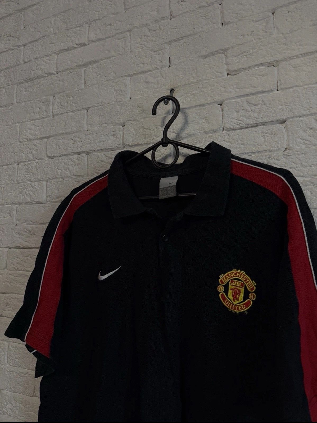Nike Vintage Nike Manchester United Jersey Polo Shirt Sz L Size US L / EU 52-54 / 3 - 2 Thumbnail
