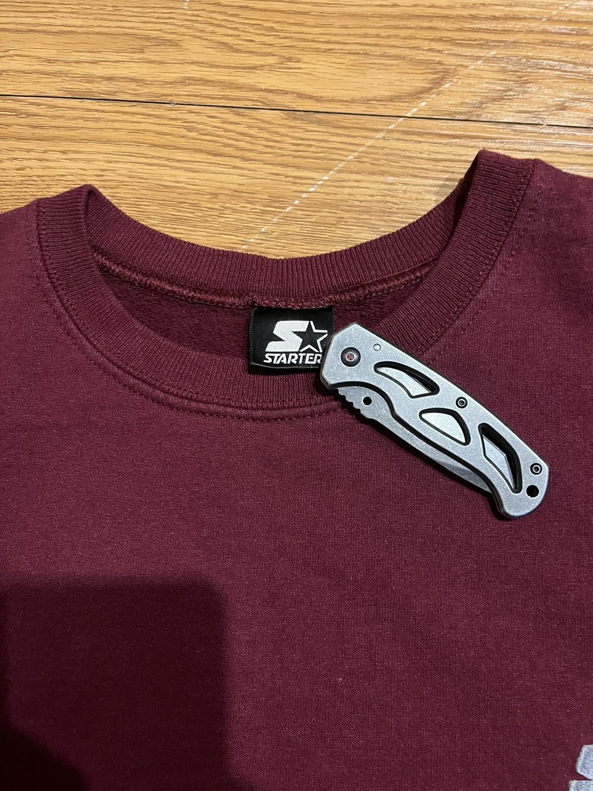 Starter vintage 90’s baggy and boxy maroon red starter crewneck Size US M / EU 48-50 / 2 - 4 Thumbnail