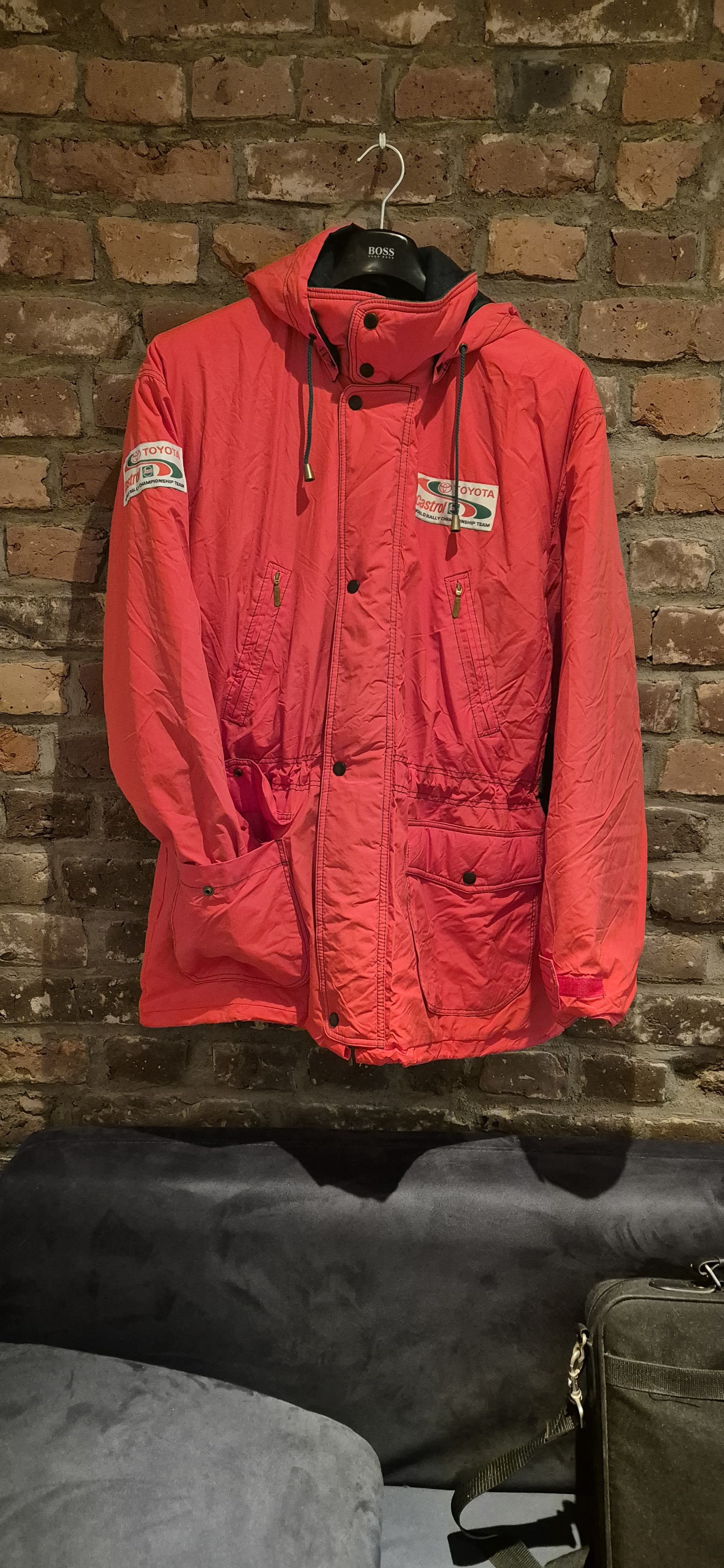 Vintage TOYOTA CASTROL - WORLD RALLY CHAMPIONSHIP - TEAM JACKET Size US XL / EU 56 / 4 - 3 Thumbnail