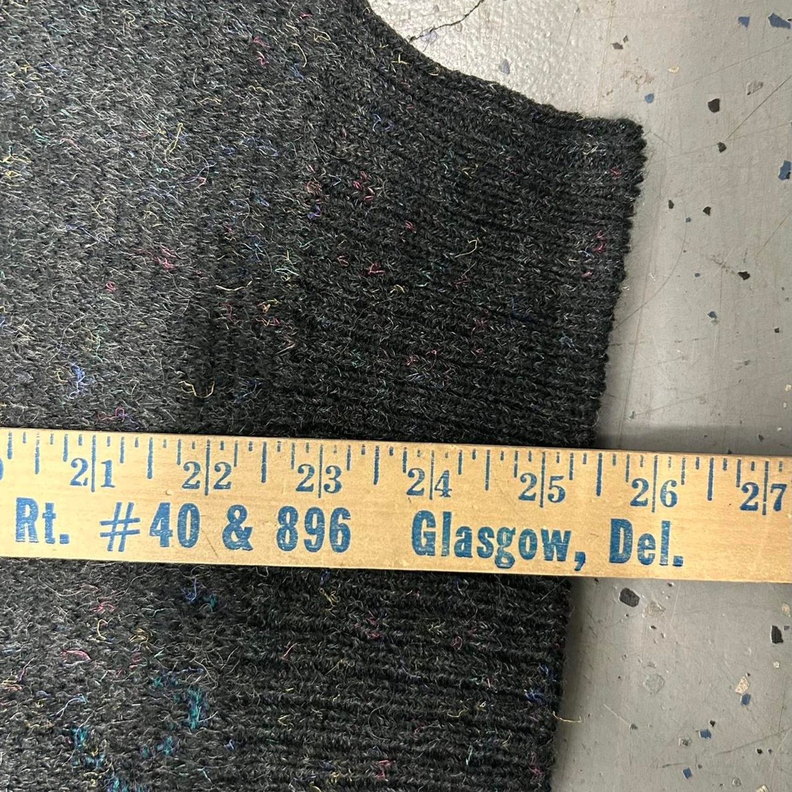 Other Retro 80s/90s argyle sweater in black and purple Size L / US 10 / IT 46 - 5 Thumbnail