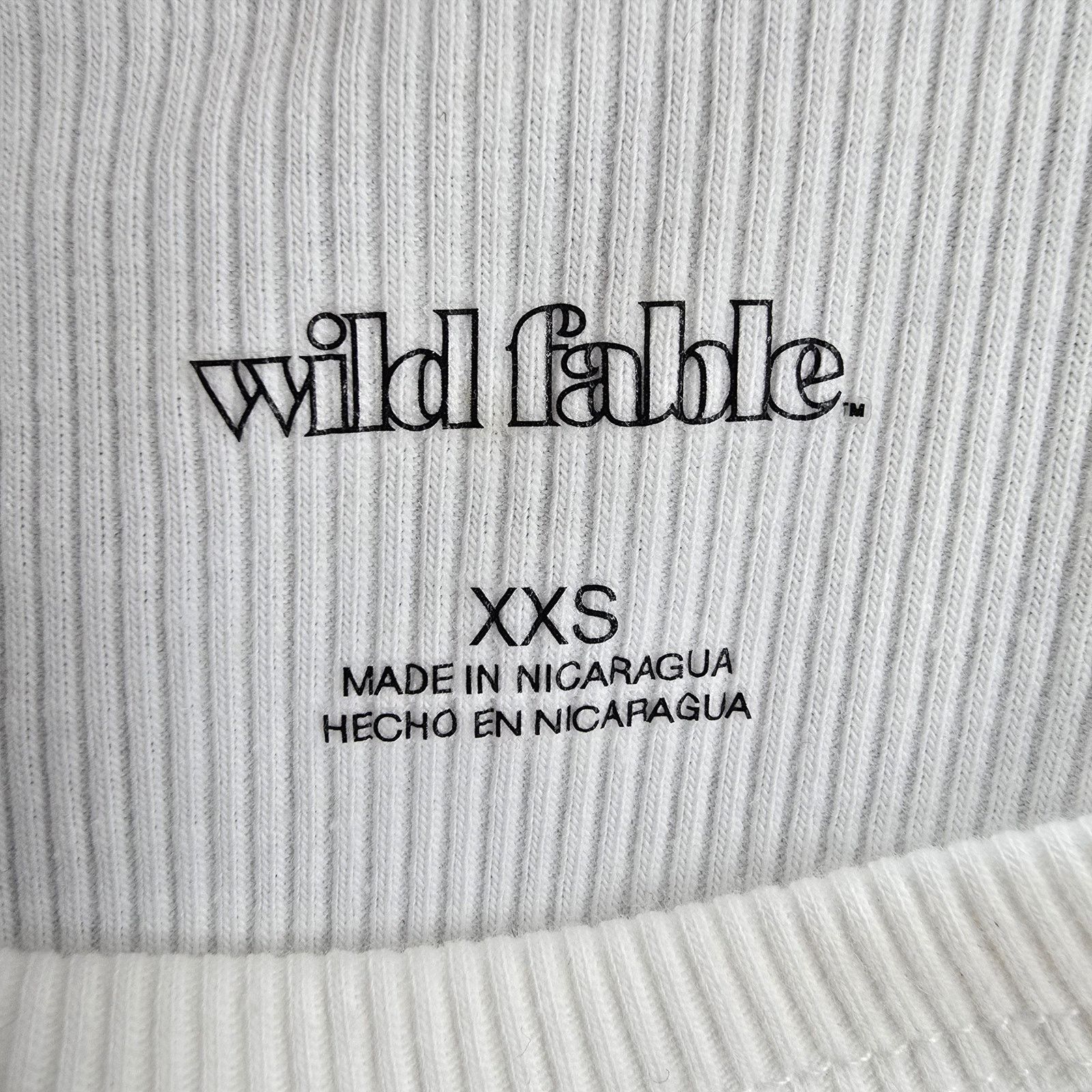 Other Wild Fable White Ribbed Sleeveless Tank Top XXS Size XXS / US 00 / IT 34 - 3 Thumbnail