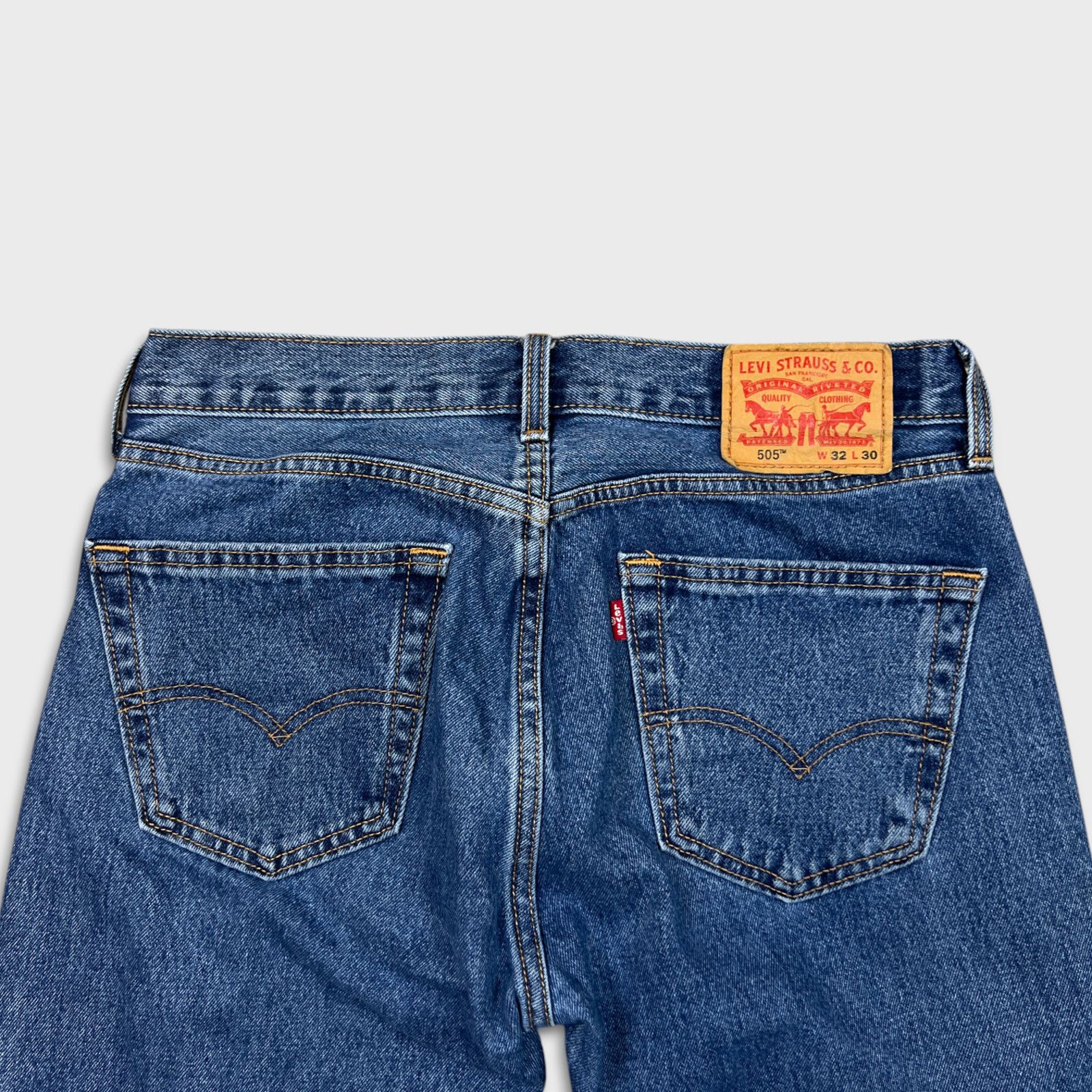 Levi's × Vintage Levi's 505 Jeans 32x30 Original Straight Leg Denim Pants Size US 32 / EU 48 - 7 Thumbnail