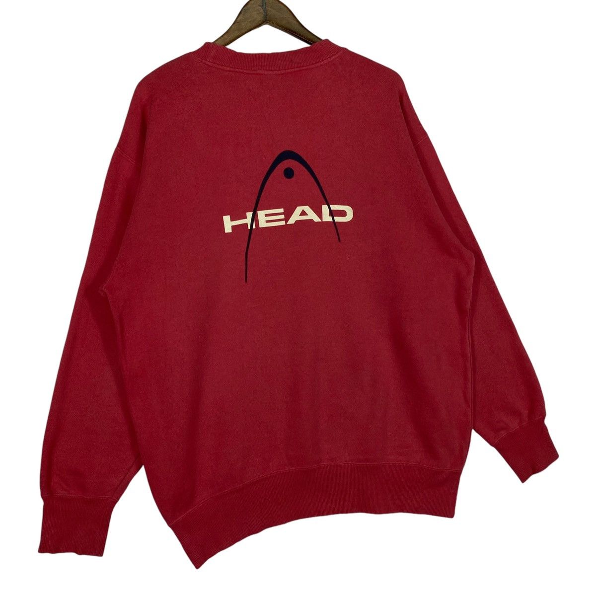 Vintage Vintage HEAD Crewneck Sweatshirt Red Pullover Jumper Size XL Size US XL / EU 56 / 4 - 7 Thumbnail