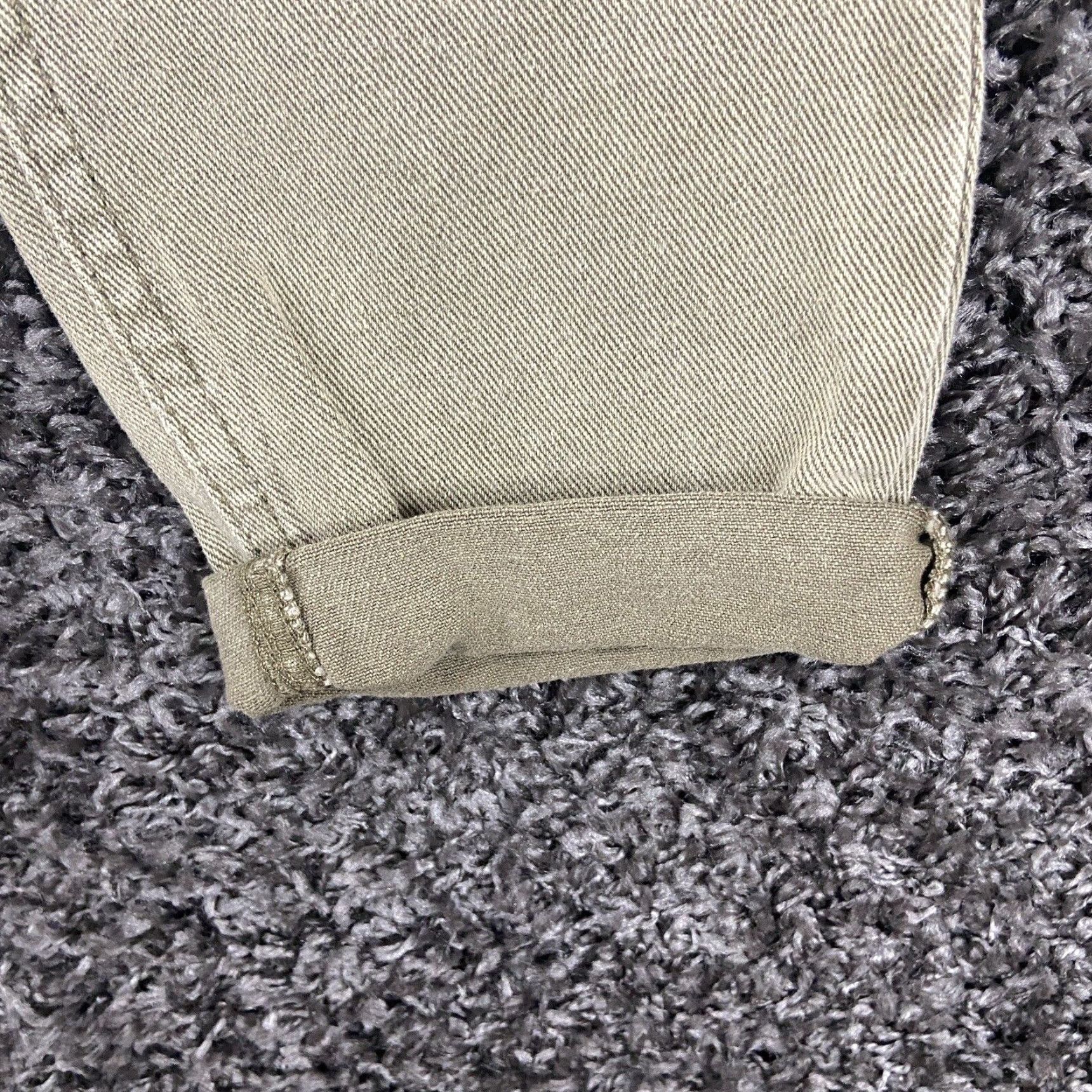 Boohoo VINTAGE Boohoo Womens Jeans Crop Beige Size 6 Casual Fashion Size 28" / US 6 / IT 42 - 2 Thumbnail