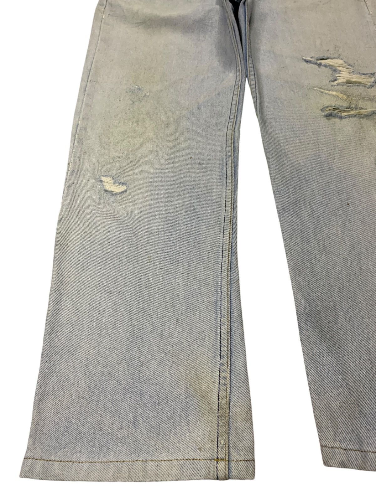 Levi's × Levi's Vintage Clothing SALES🔥Vintage 90s Levis Light Wash Distressed Loose Jeans Size US 34 / EU 50 - 6 Thumbnail